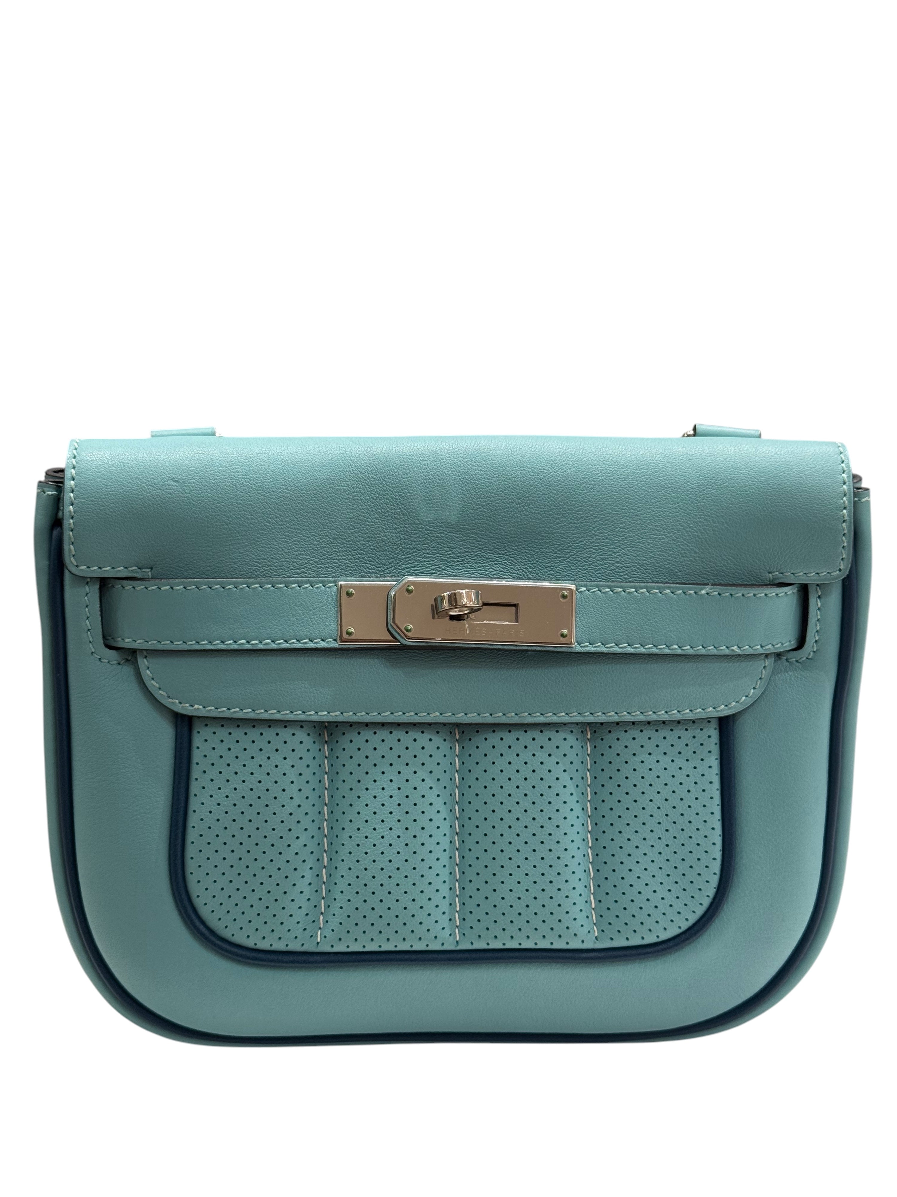 Hermès - Sac mini Berline Atoll/ Colvert