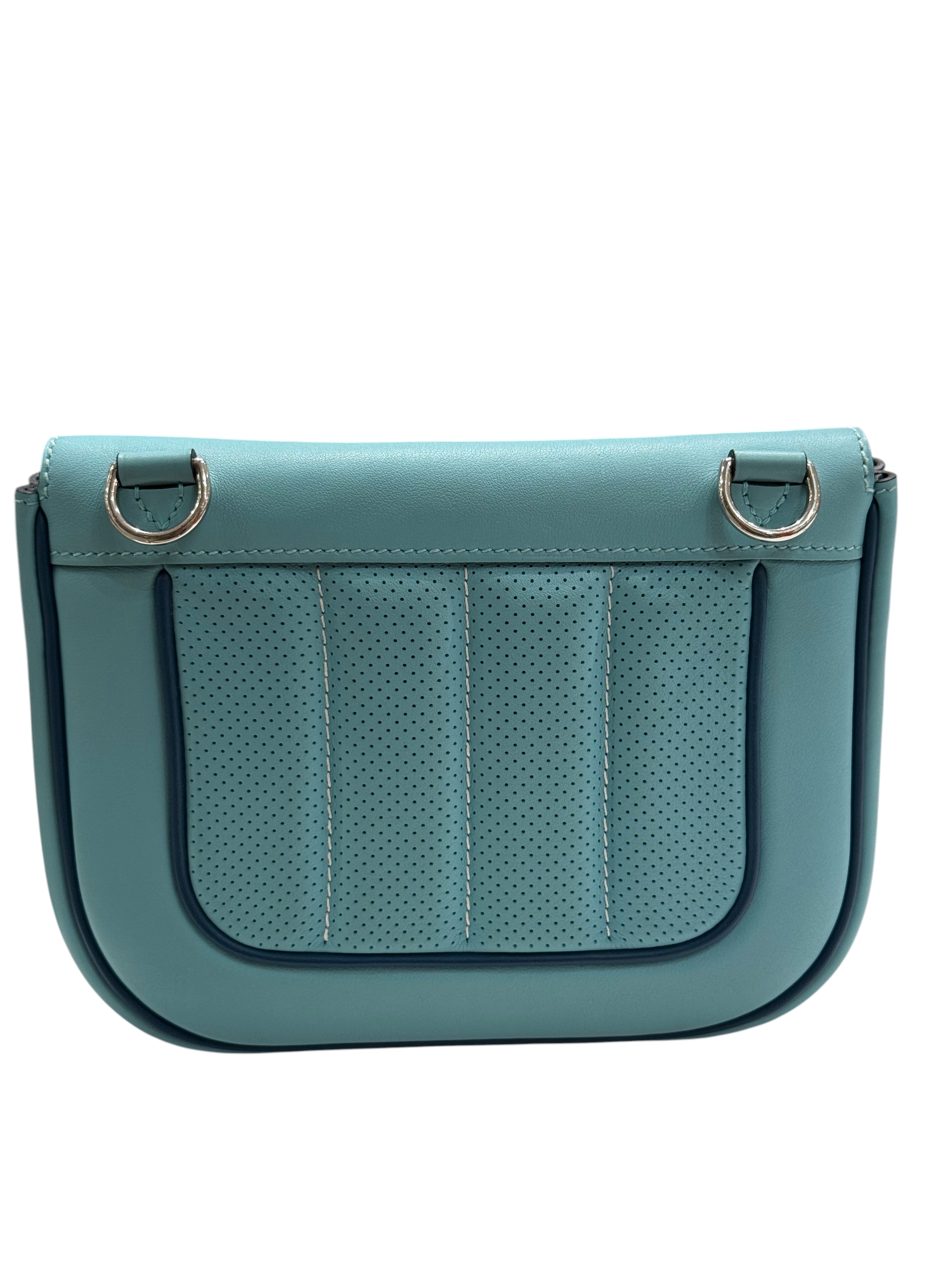 Hermès - Sac mini Berline Atoll/ Colvert