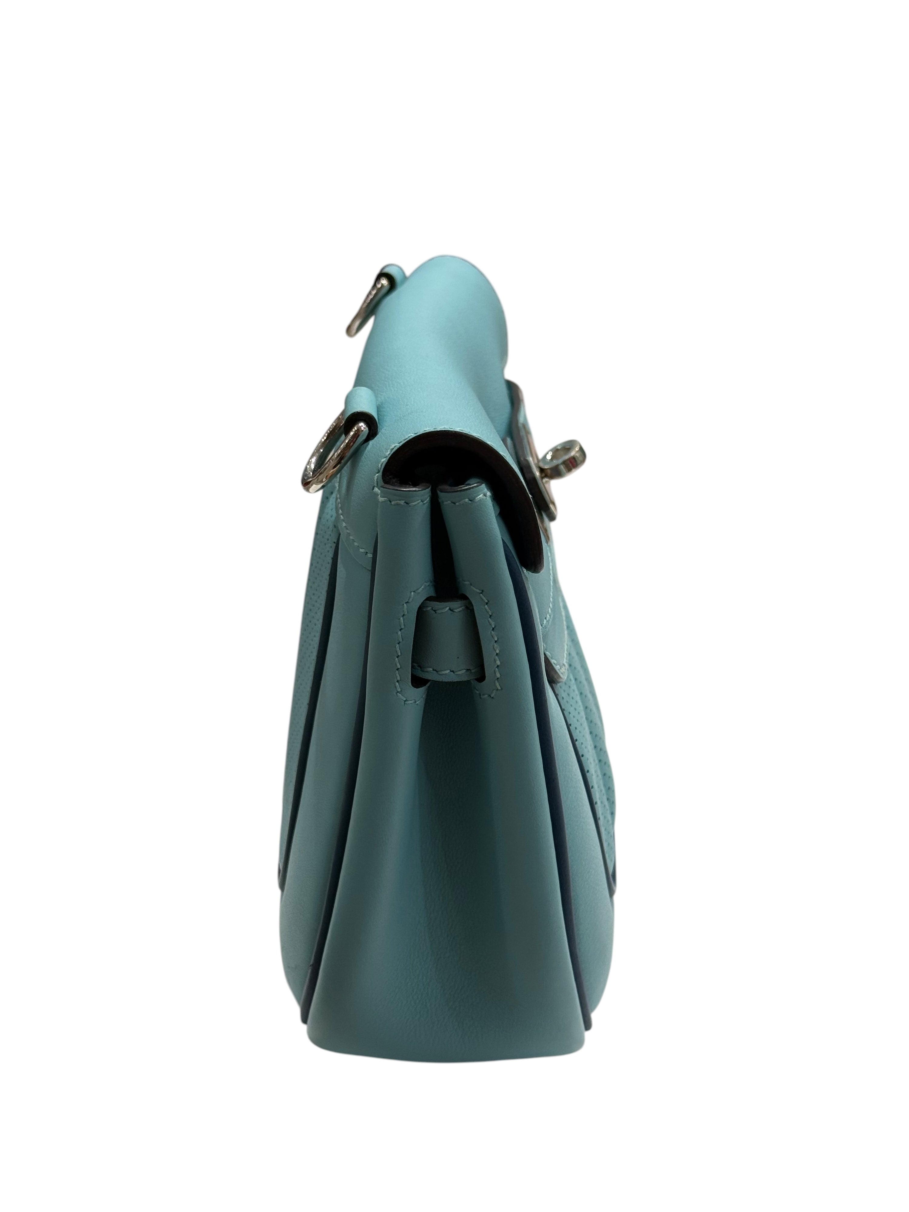 Hermès - Sac mini Berline Atoll/ Colvert