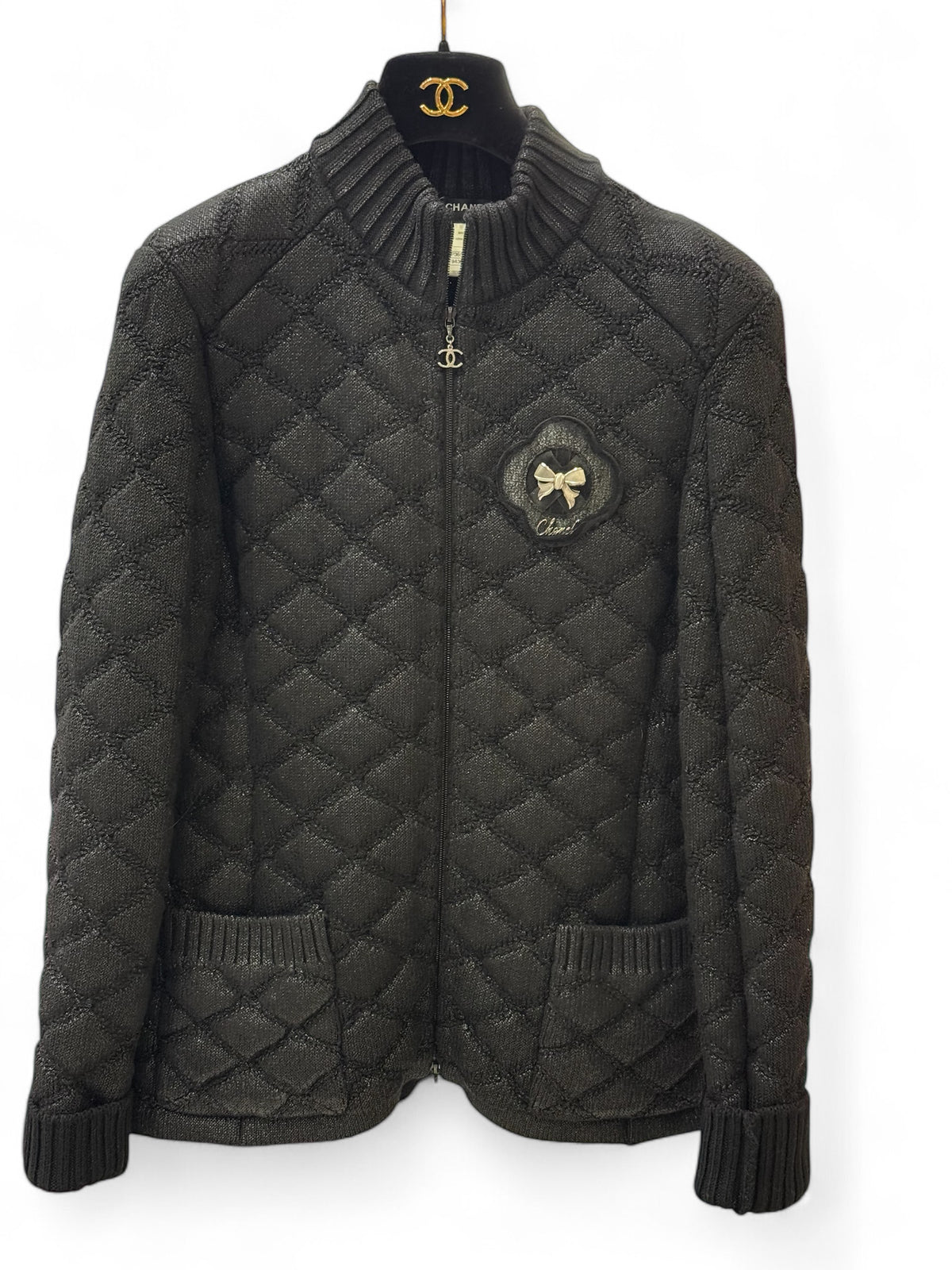 Chanel - Gilet con zip T.38