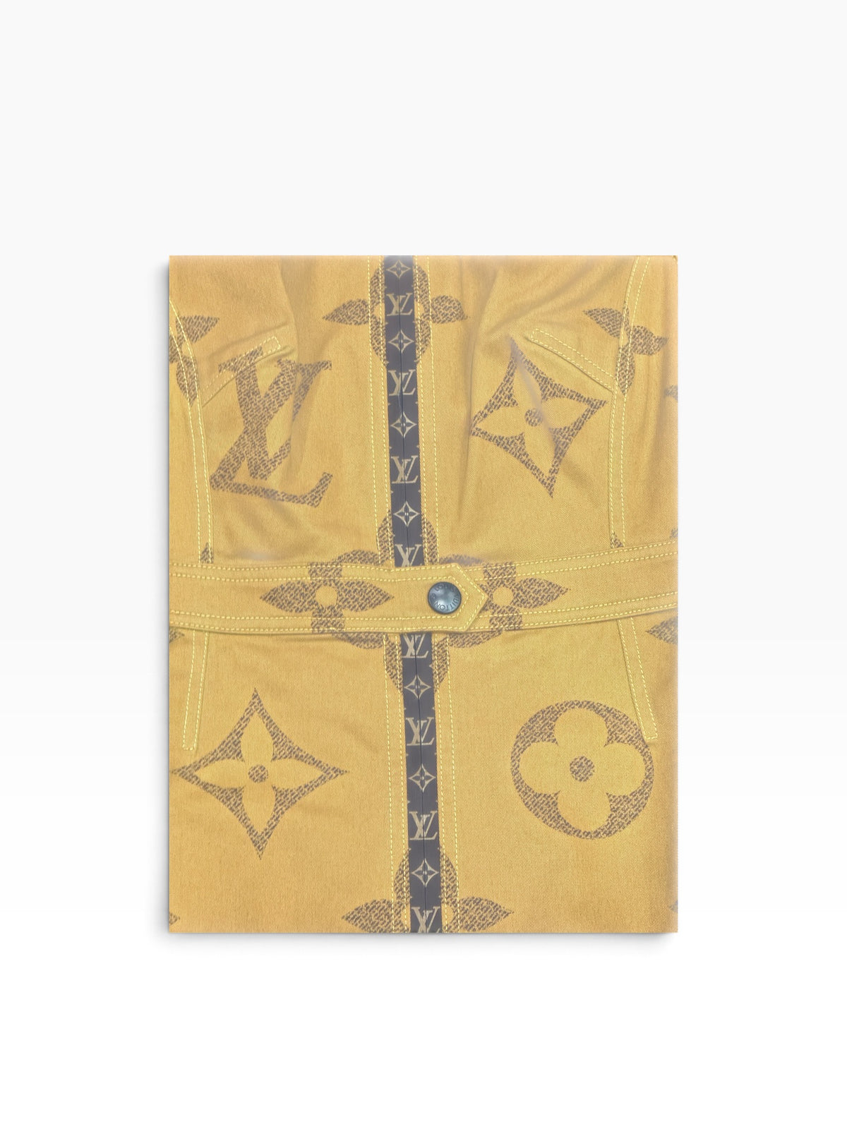 Louis Vuitton - abito in cotone beige con monogramma T38