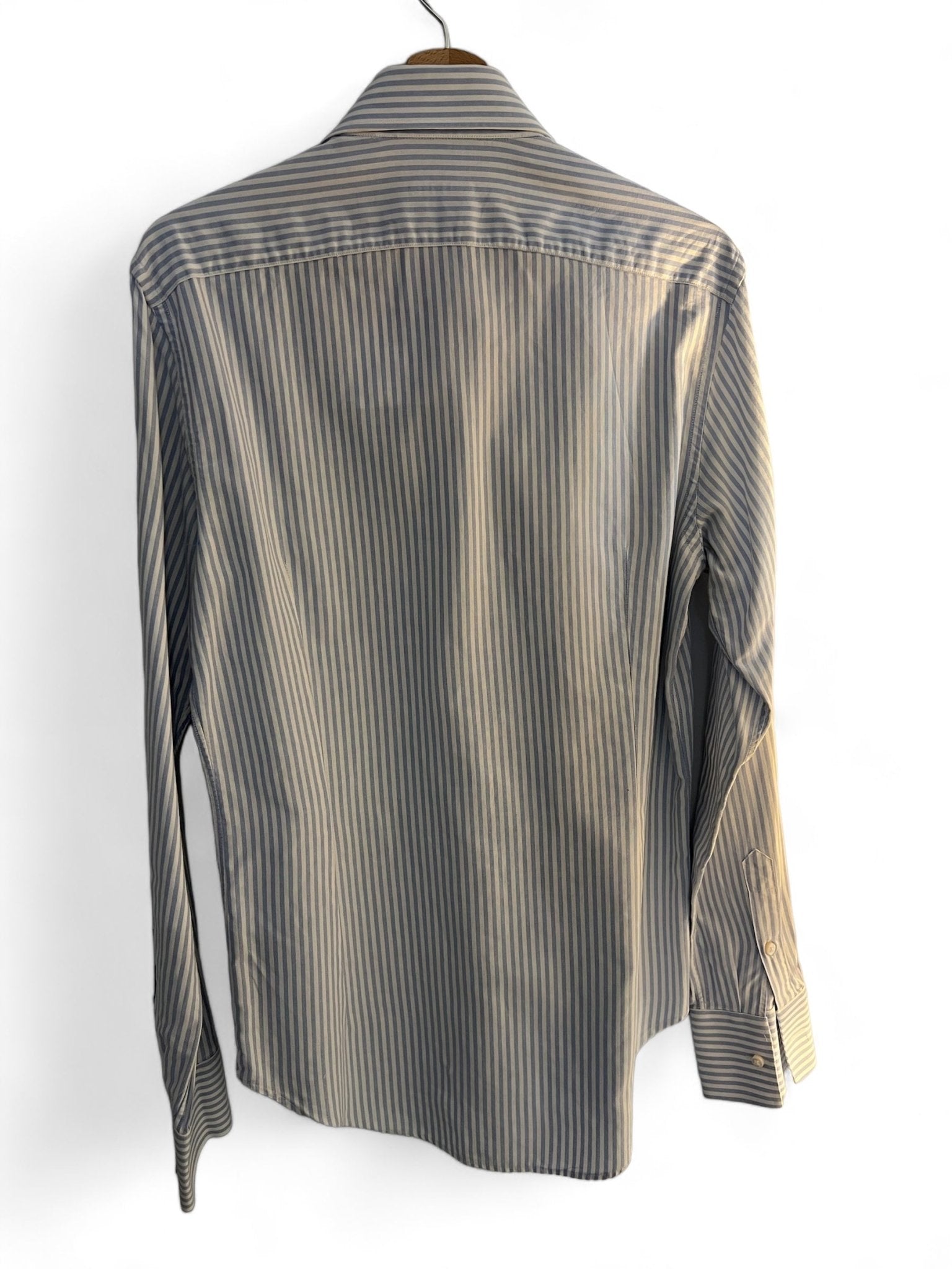 Chemise Rossi Coton Rayures bleu T39 - Les Folies d&