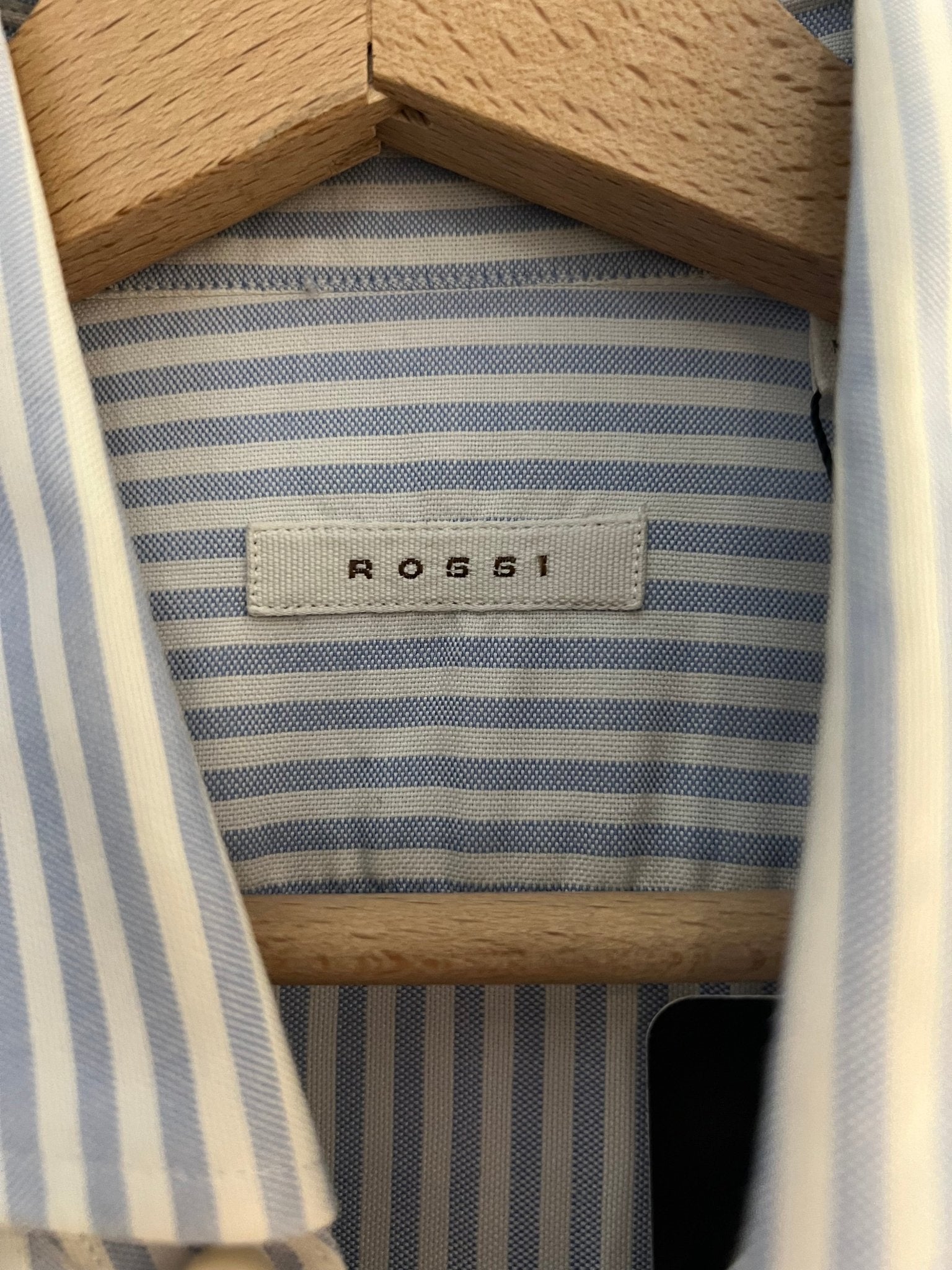 Chemise Rossi Coton Rayures bleu T39 - Les Folies d&