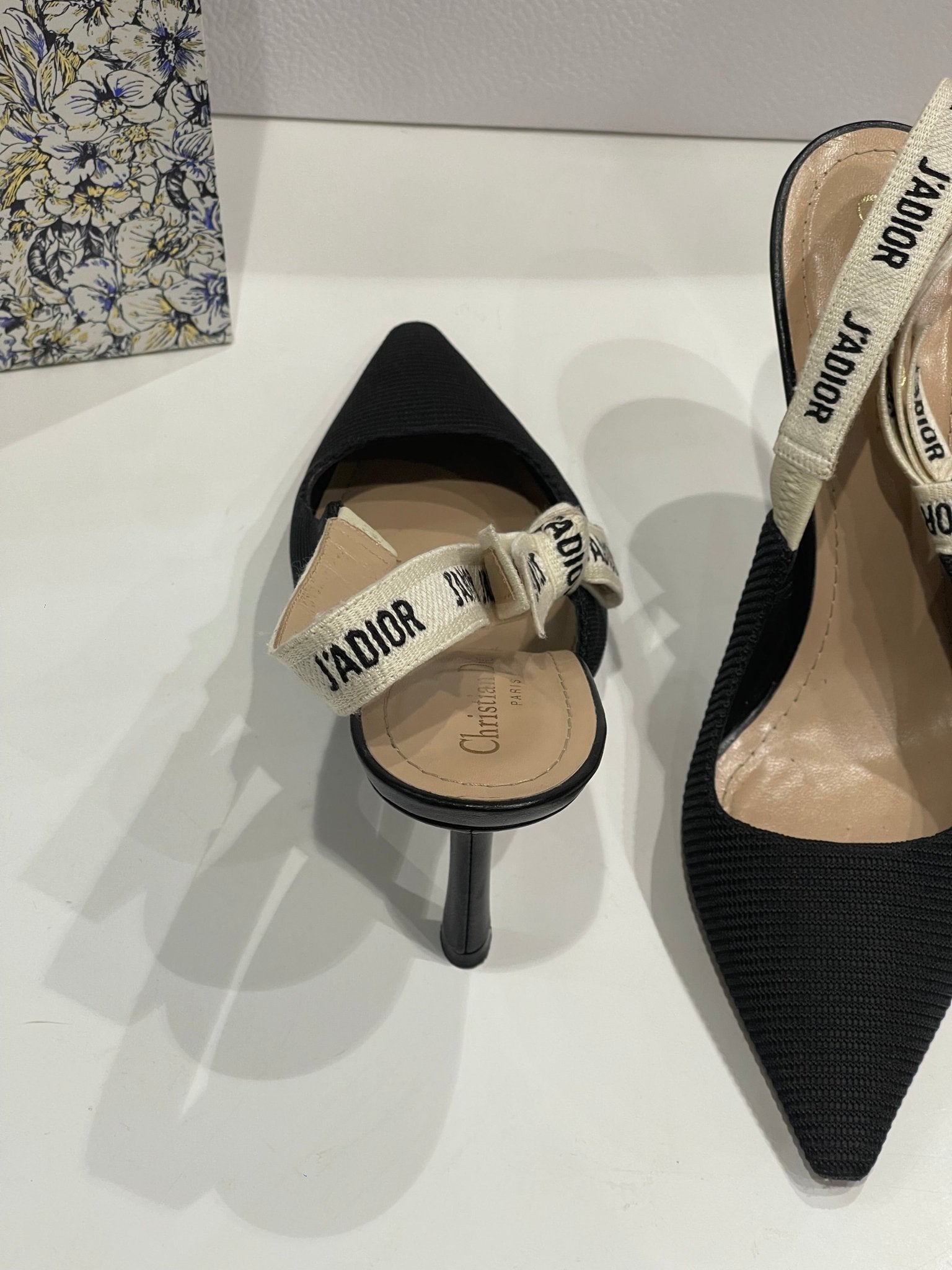 Dior - Slingback J’adior noires T40,5 - Les Folies d&