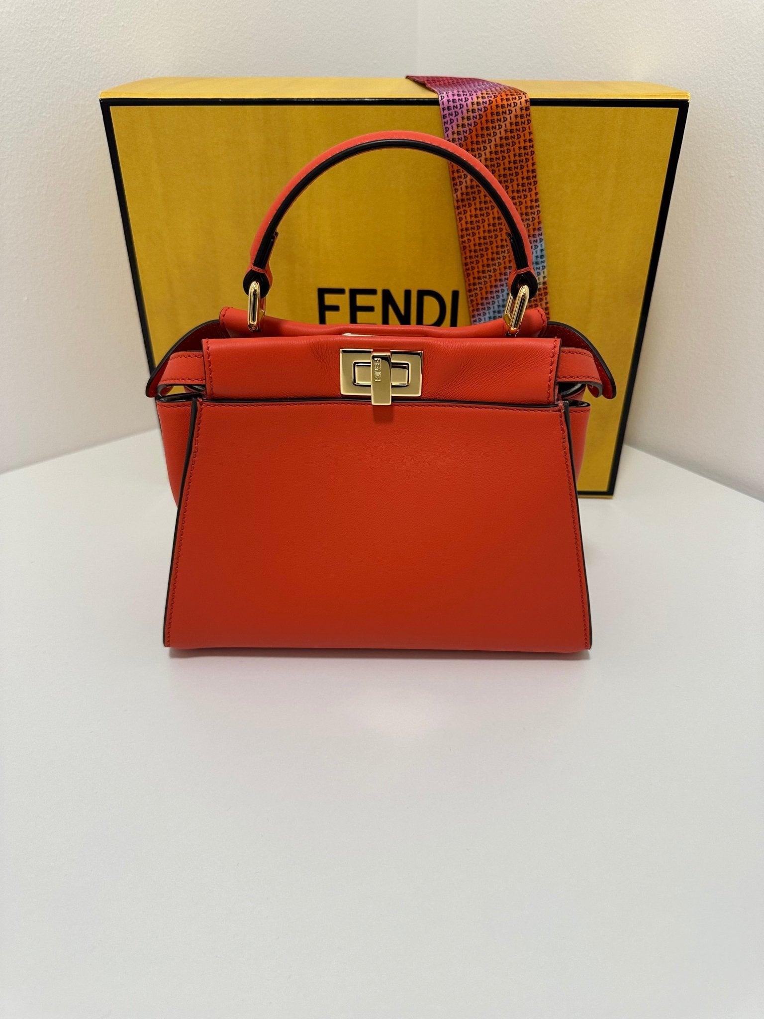 Fendi - Sac Mini Peekaboo corail - Les Folies d&