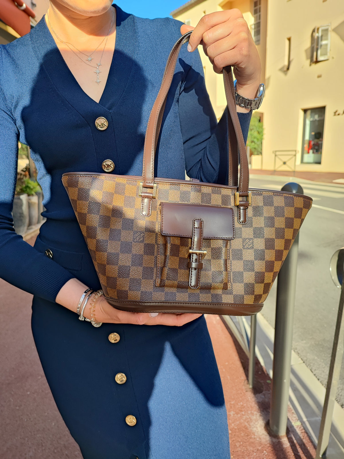 Louis Vuitton - Sac Manosque monogramme marron