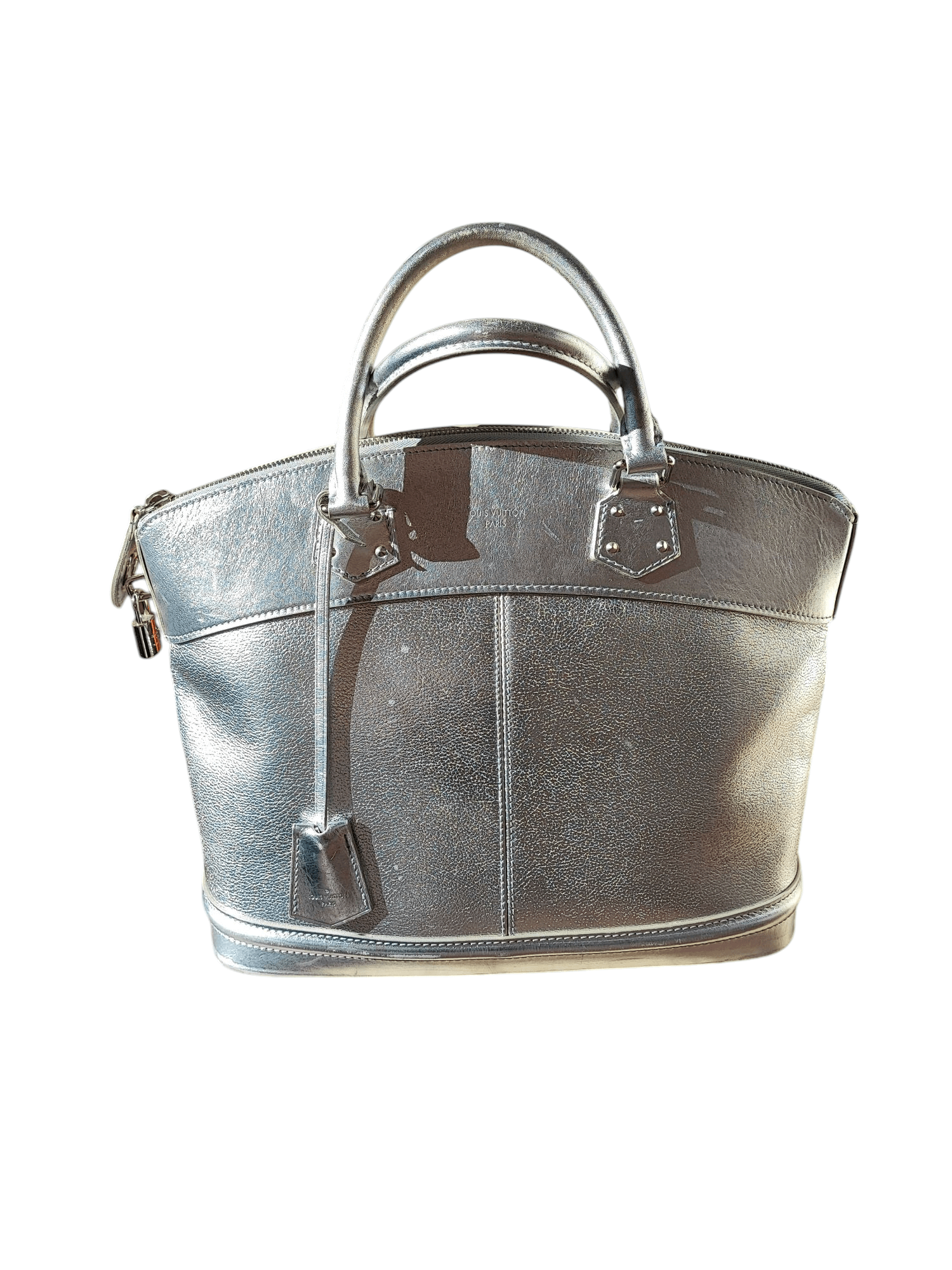 Louis Vuitton - Sac Suhali Lockit argenté