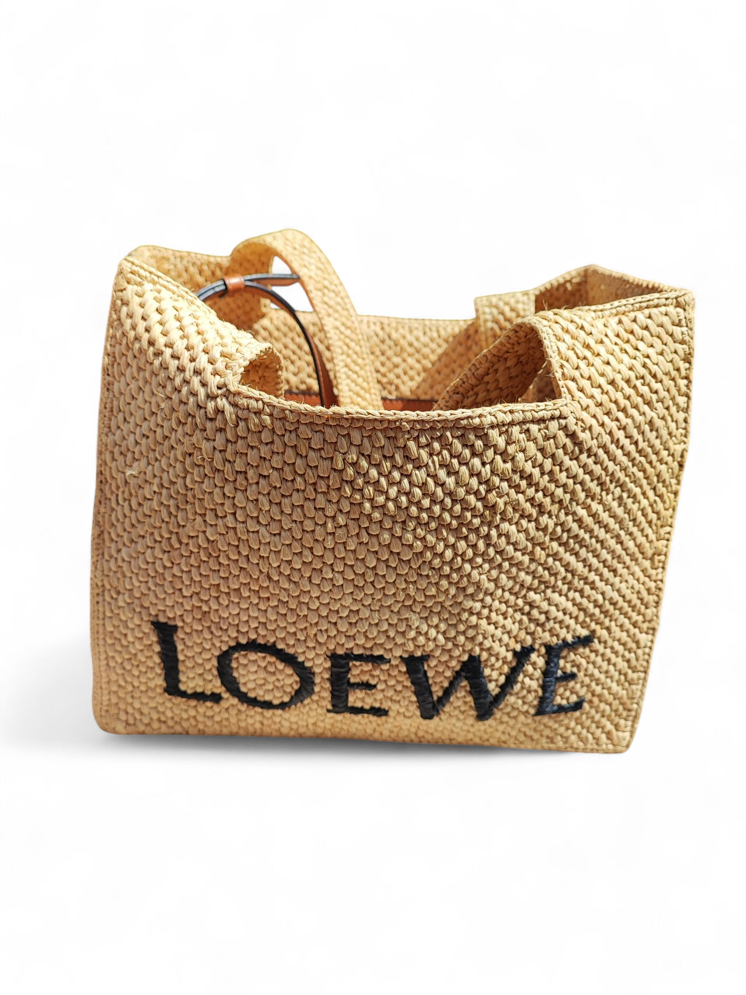 Loewe - Sac Font Tote moyen en raphia