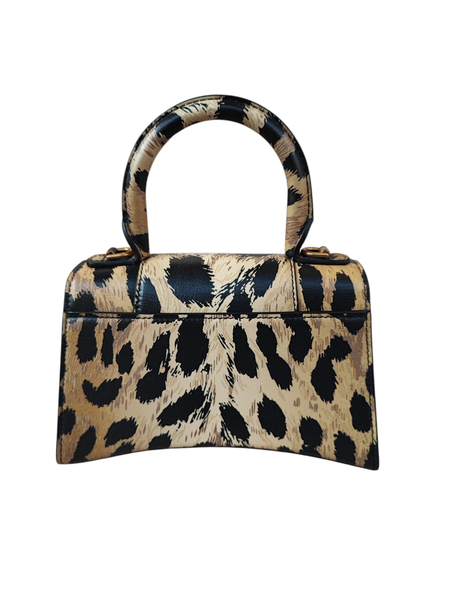 Balenciaga - Sac Hourglass XS léopard