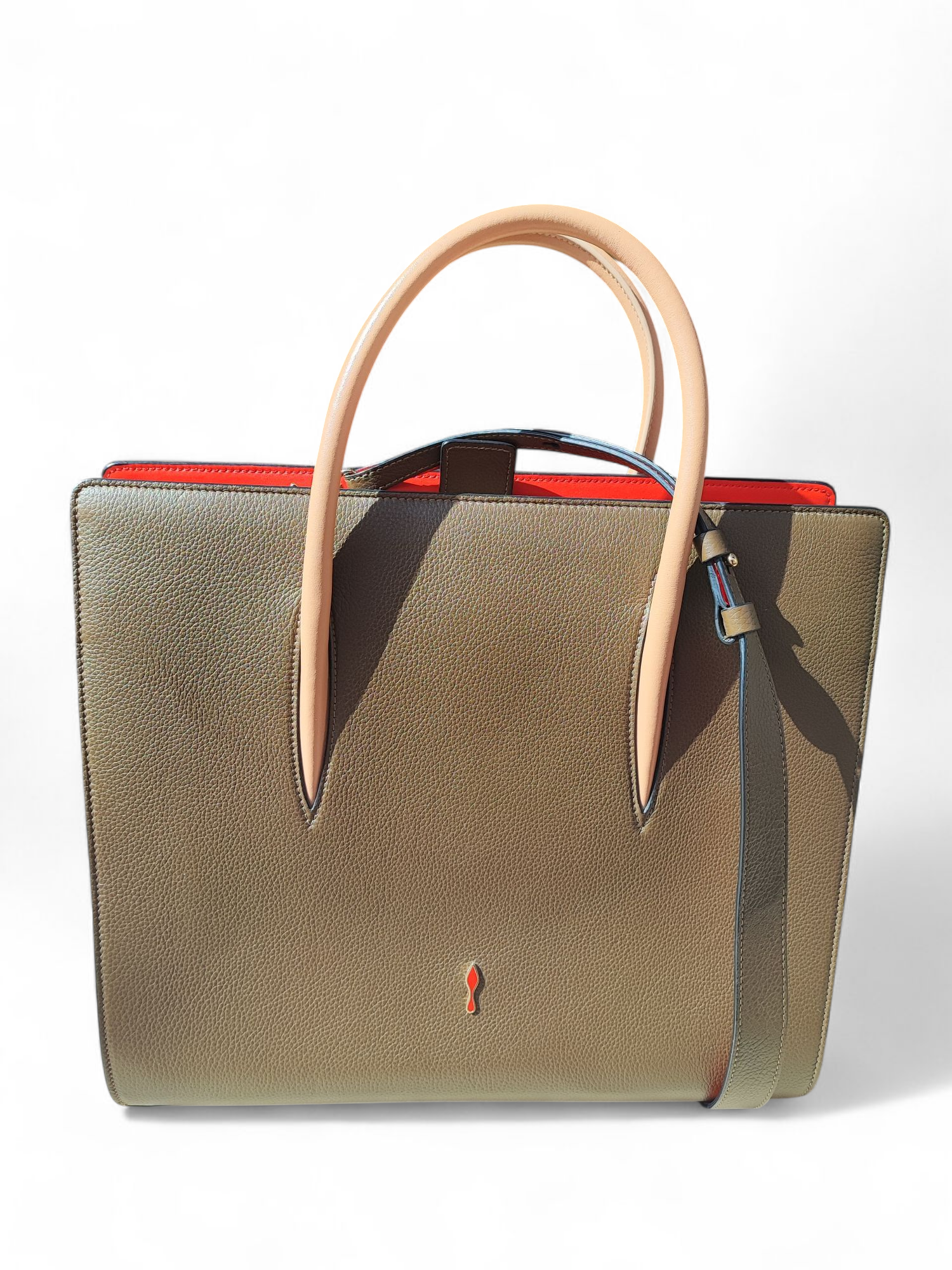 Christian Louboutin - Paloma Bag in Taupe Leather