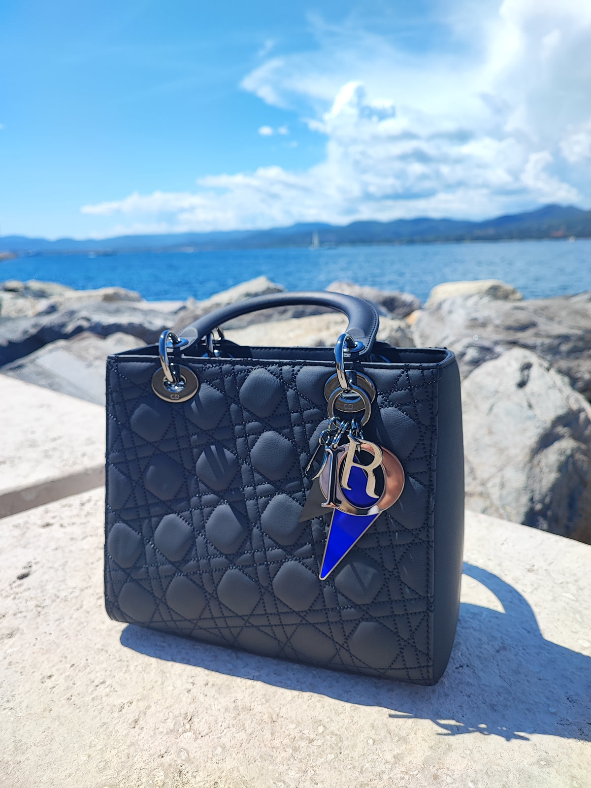 Dior - Medium black Lady Dior bag