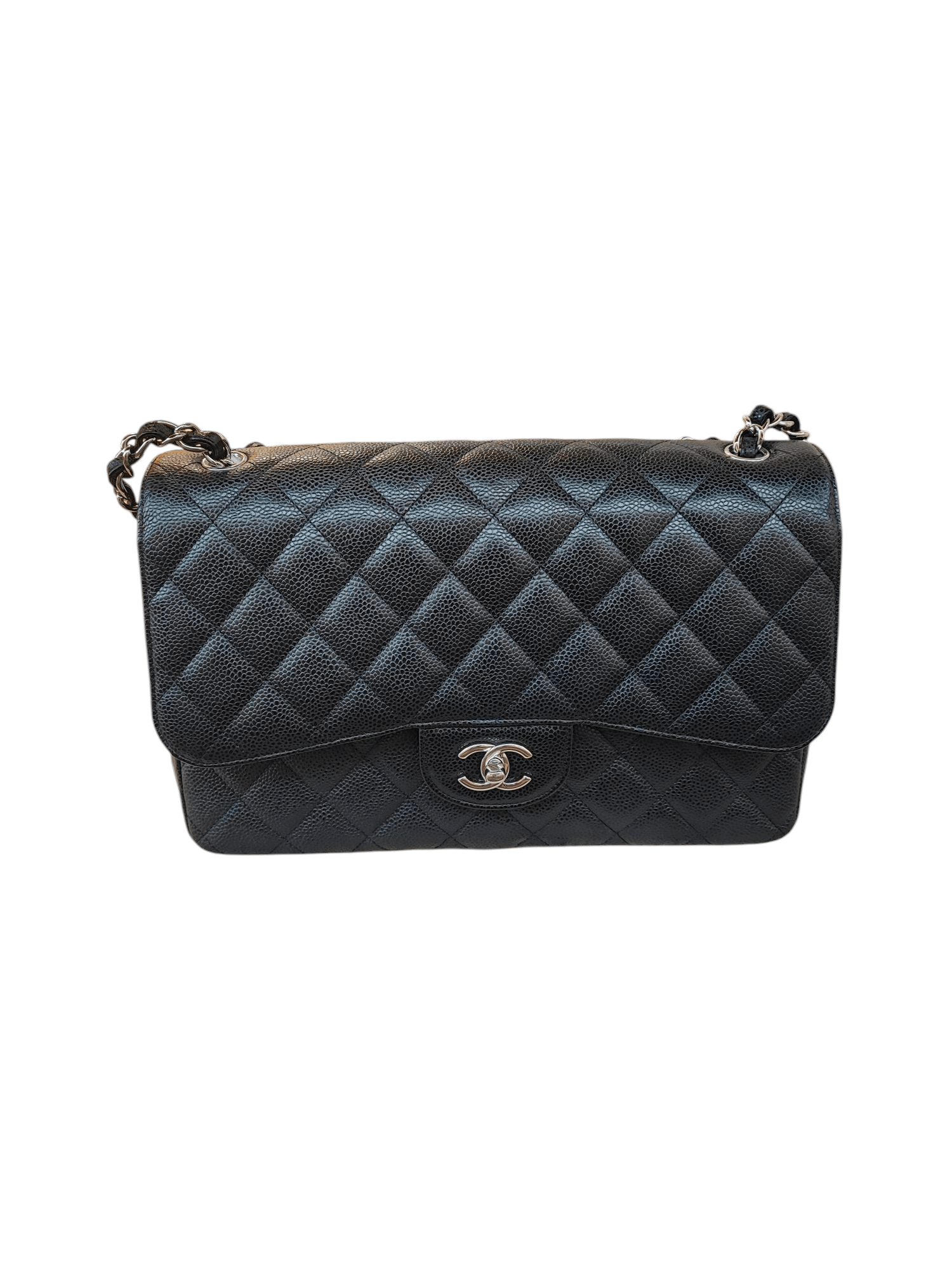 Chanel - Tasche Timeless Jumbo Caviar schwarz