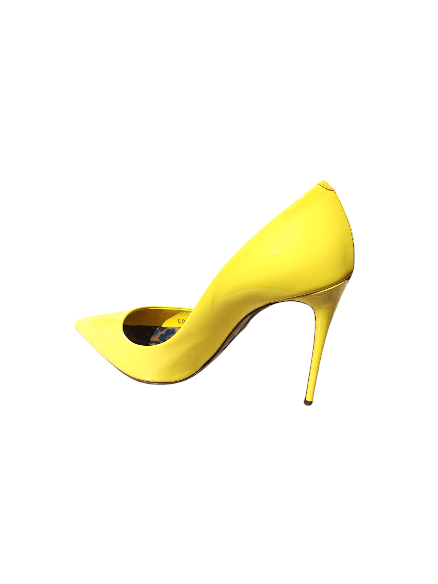 Dolce Gabbana - Escarpins jaune et léopard T38 1/2
