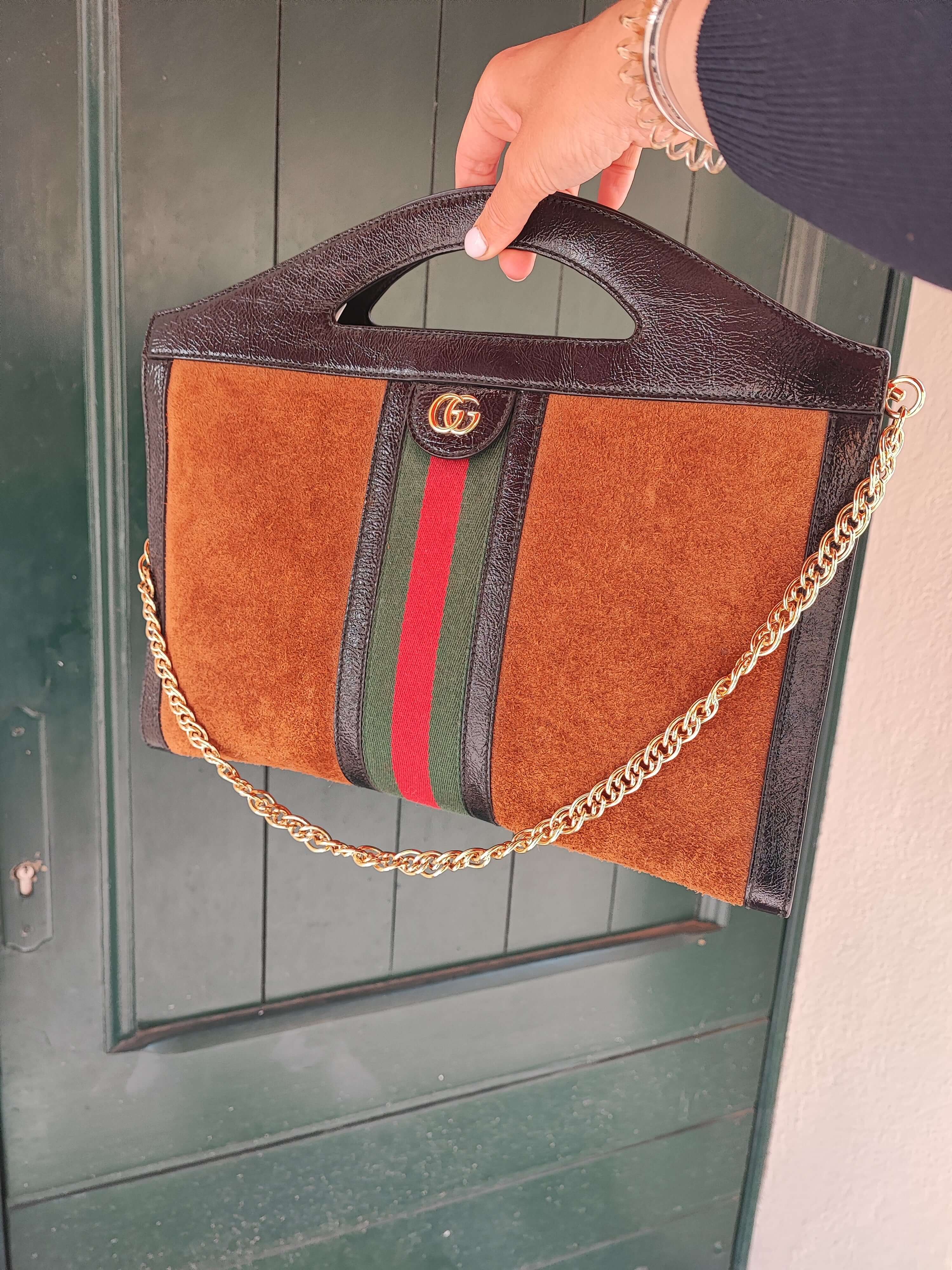 Gucci - Sac Ophidia suède et cuir