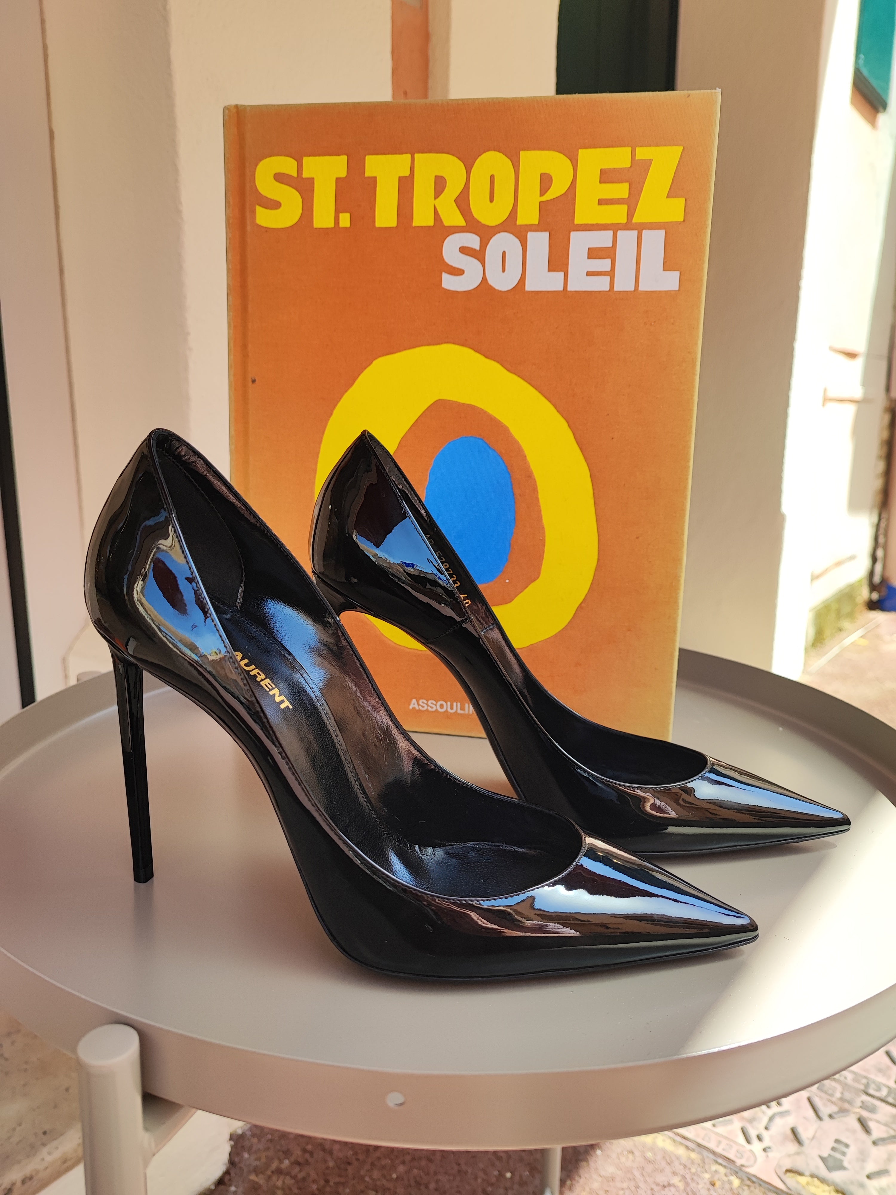 Saint Laurent - Escarpins Zoé noirs vernis T40