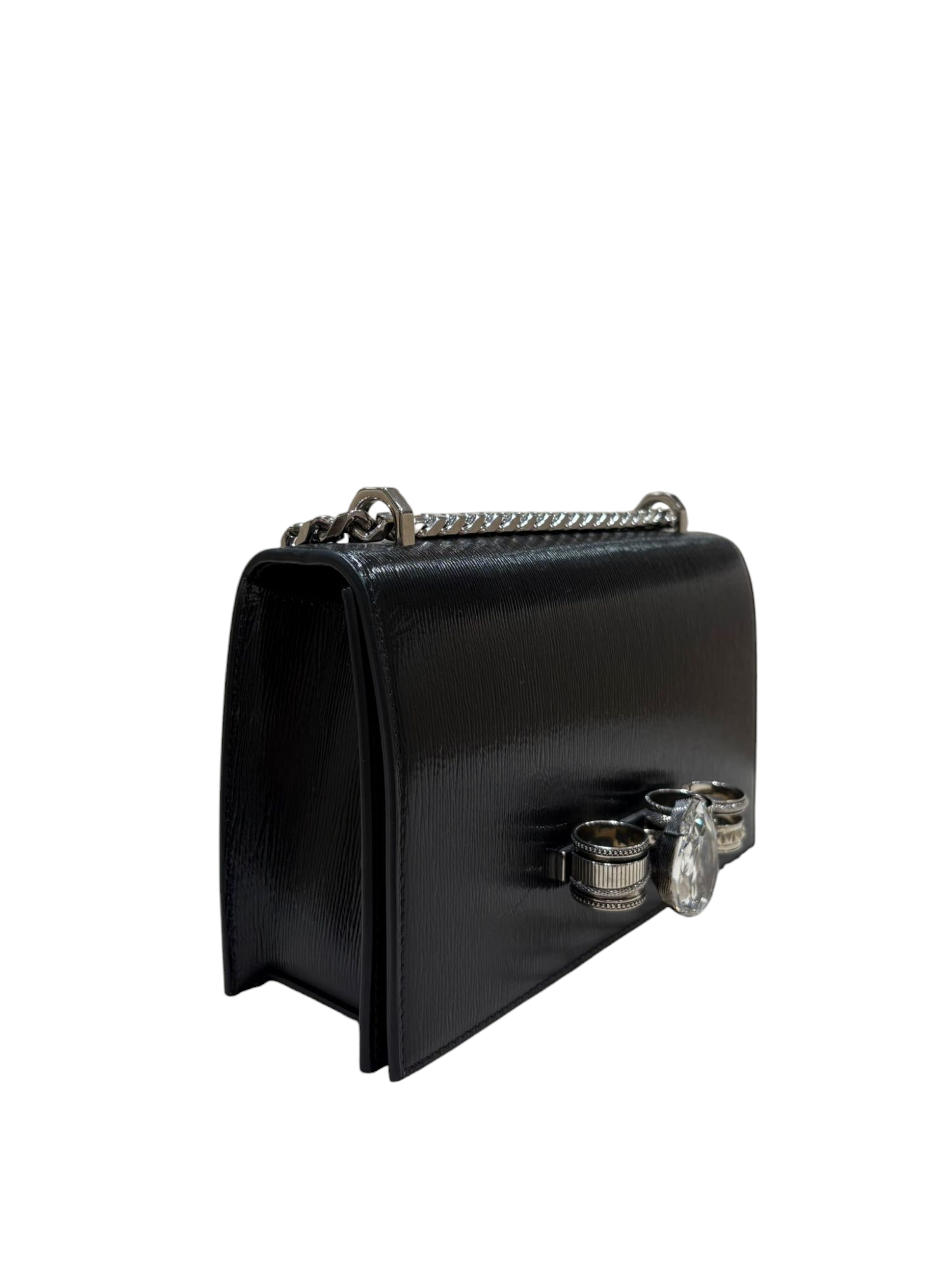 Alexander Mc Queen - Sac à poing américain noir