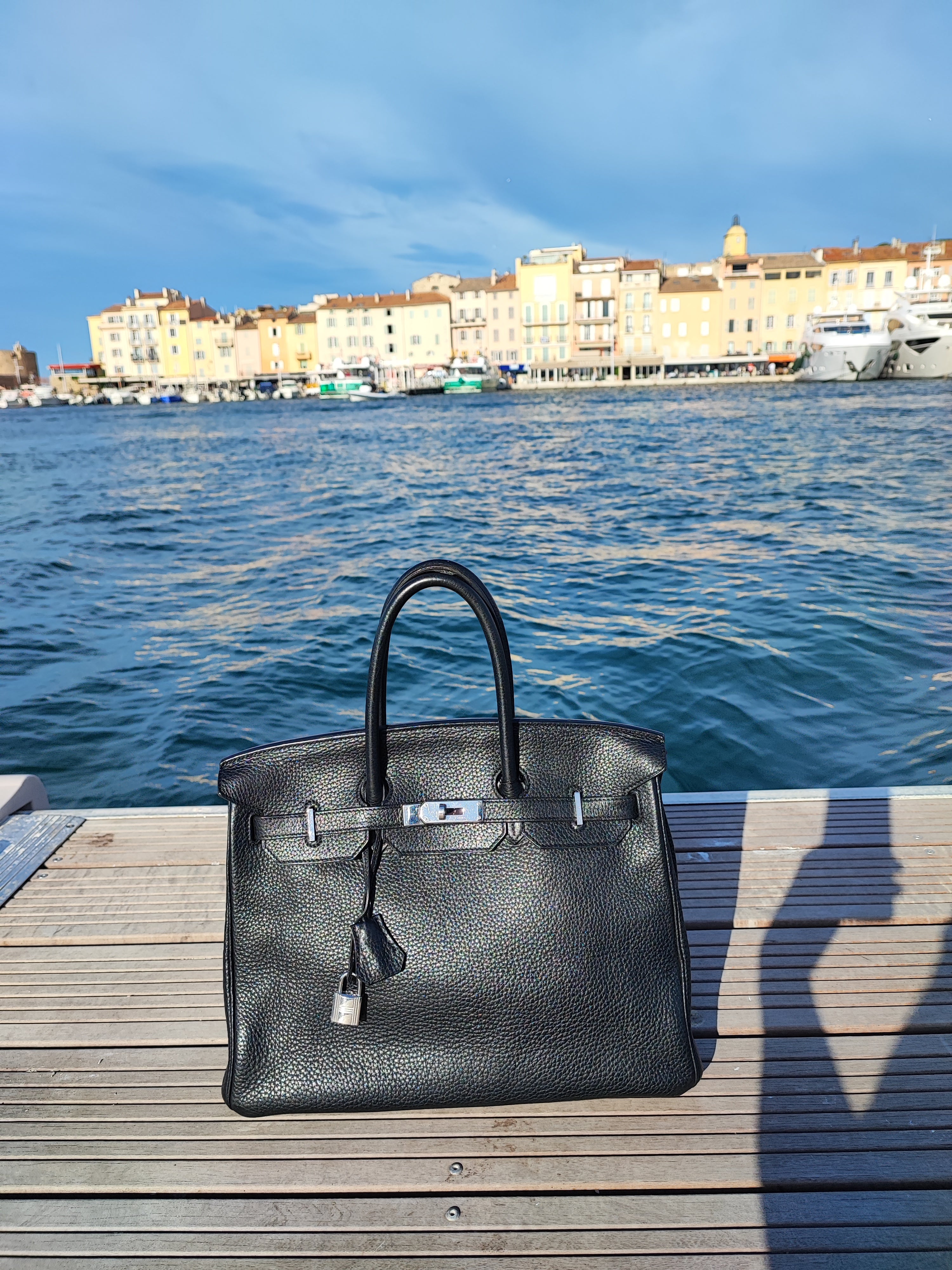 Hermès - Sac Birkin 35 noir cuir Togo
