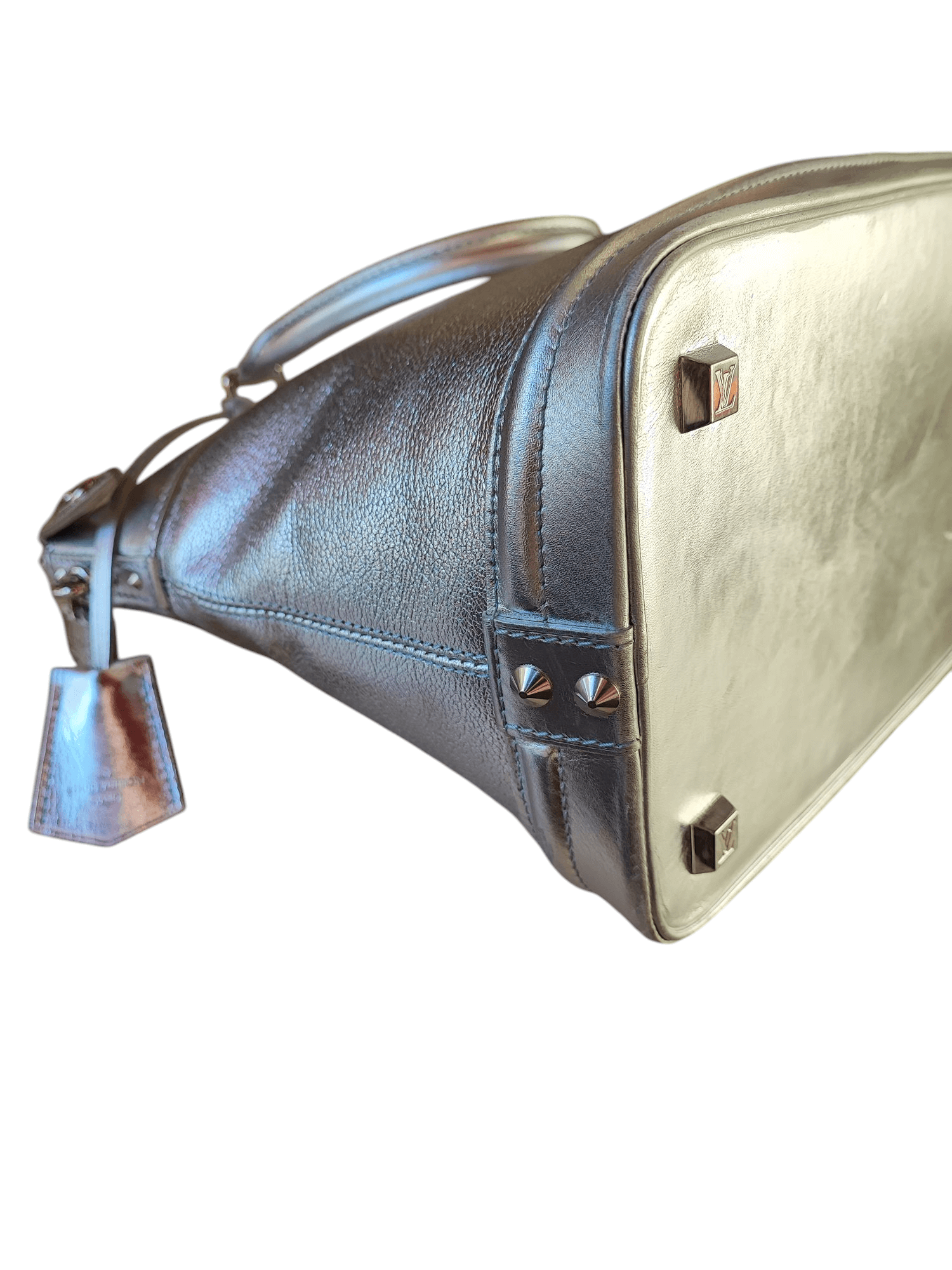 Louis Vuitton - Sac Suhali Lockit argenté