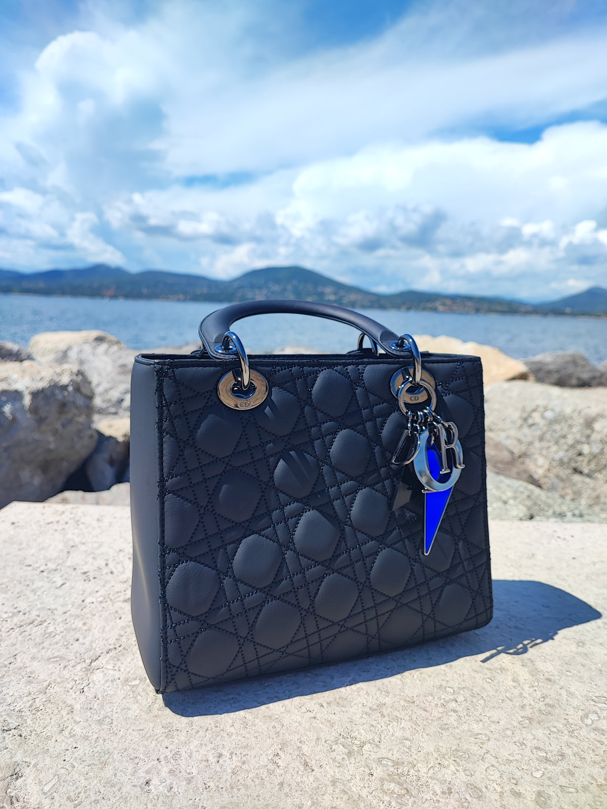 Dior - Medium black Lady Dior bag