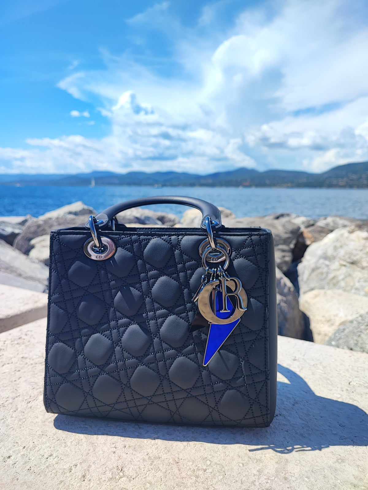 Dior - Medium black Lady Dior bag