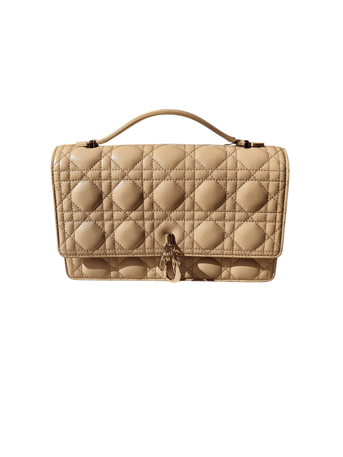 Dior - Beige Top Handle Bag