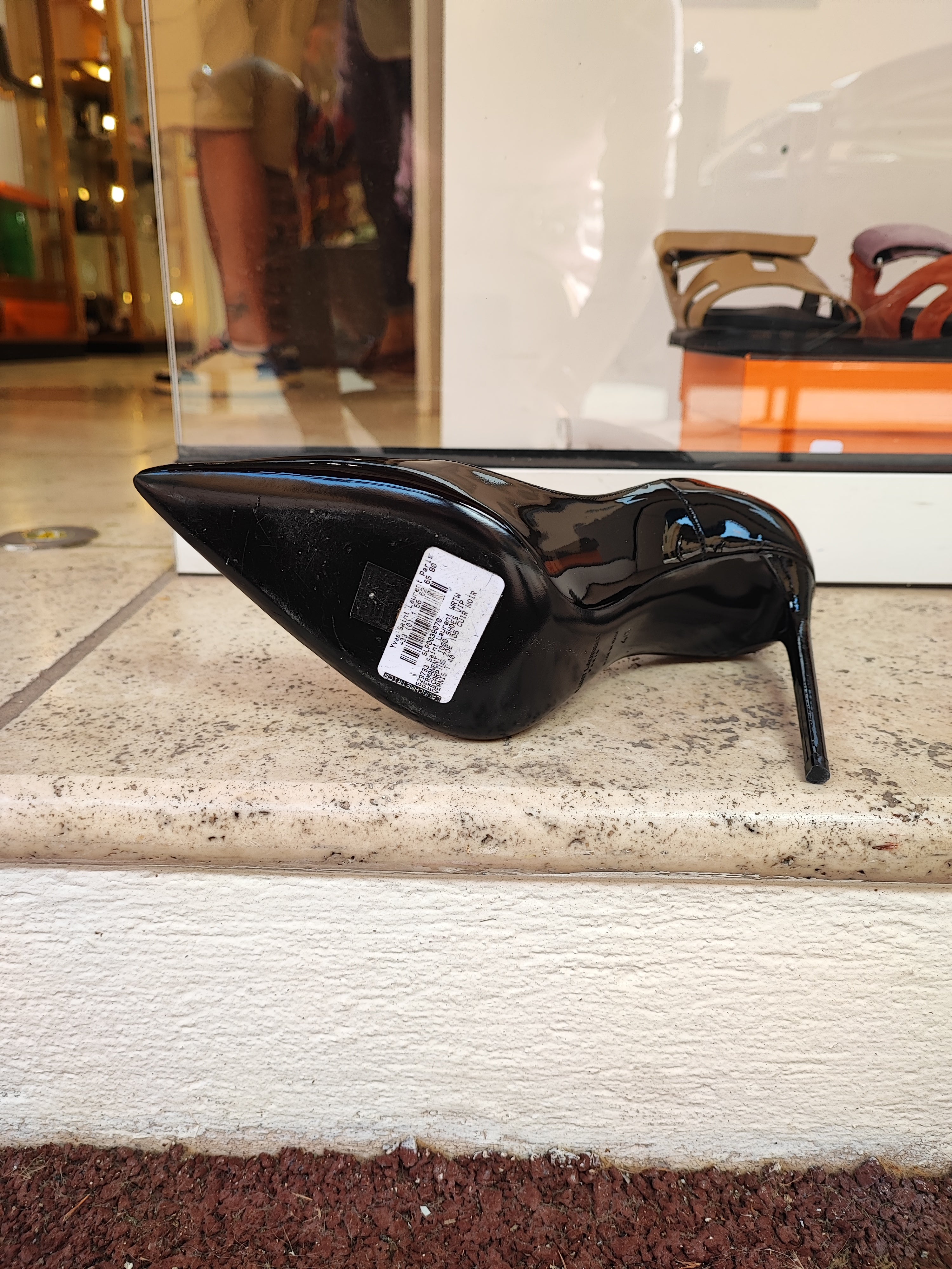 Saint Laurent - Escarpins Zoé noirs vernis T40