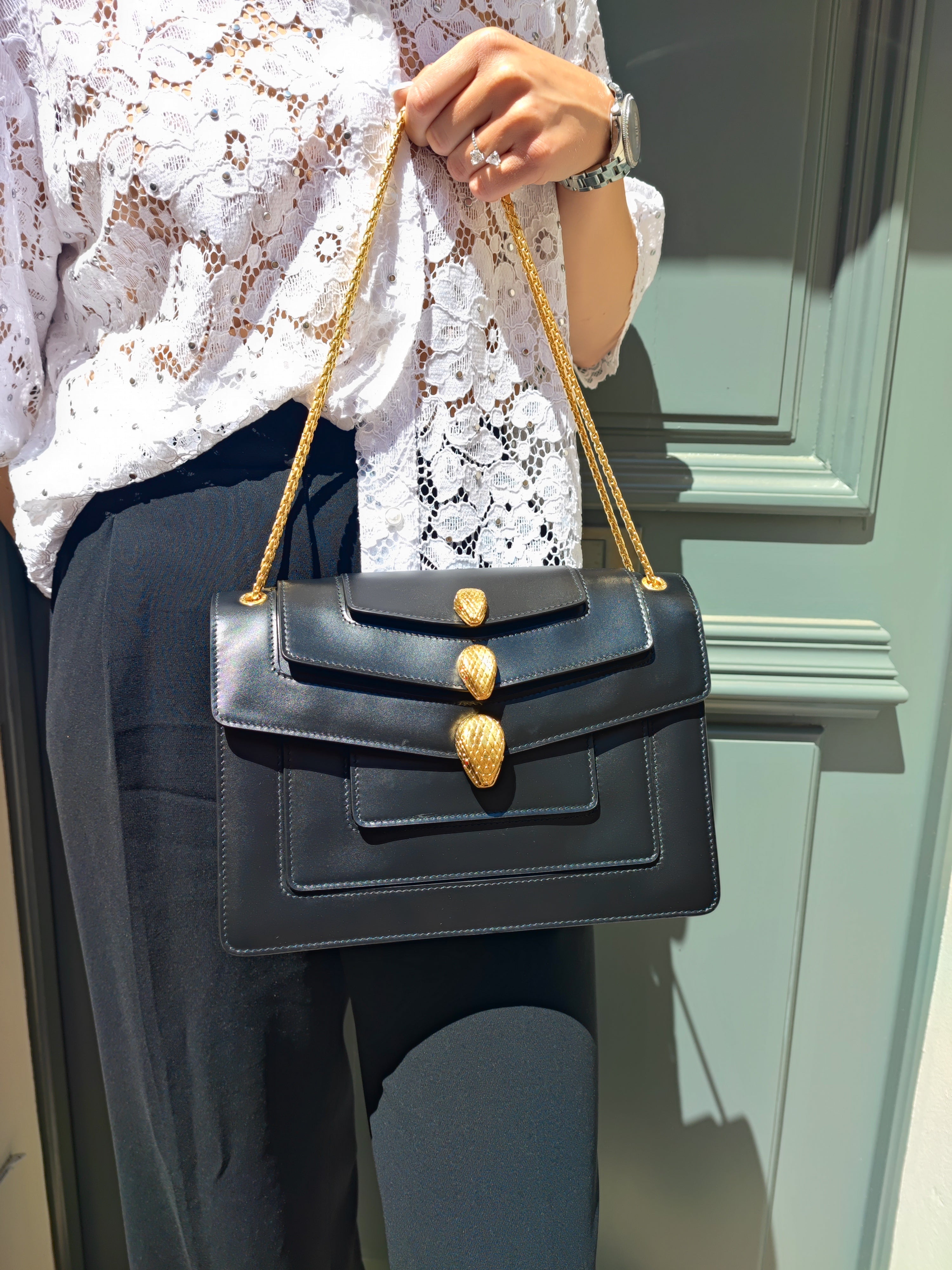 Bulgari - Serpenti Alexander Wang Tasche schwarz
