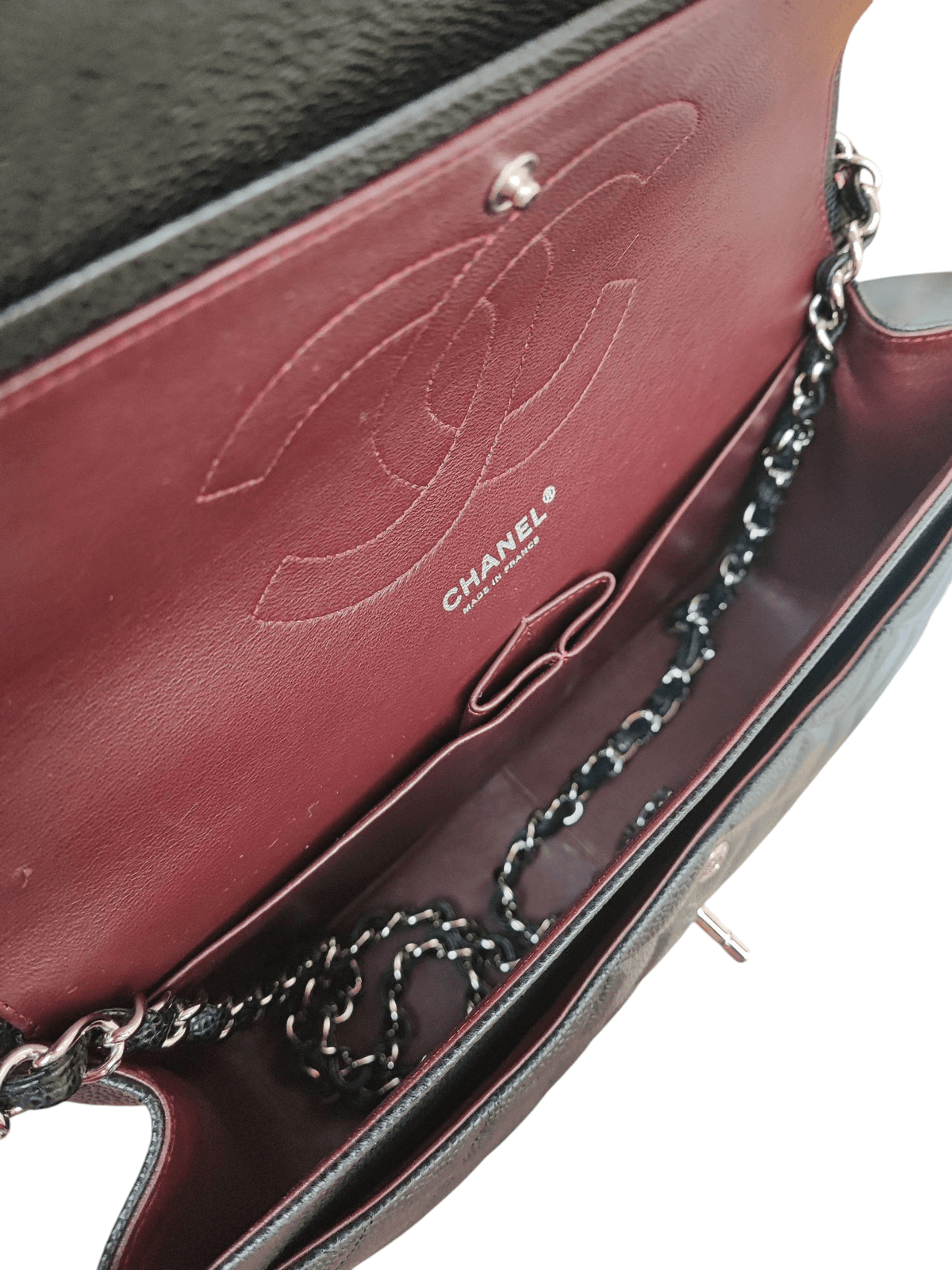 Chanel - Sac Timeless Jumbo Caviar noir