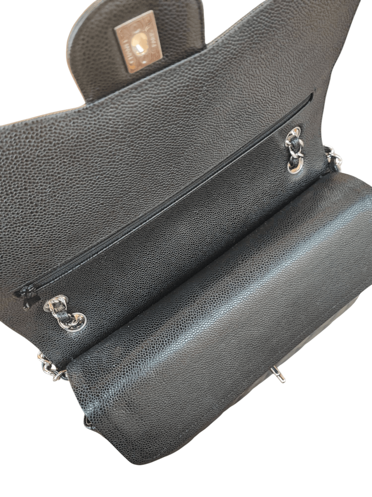Chanel - Sac Timeless Jumbo Caviar noir