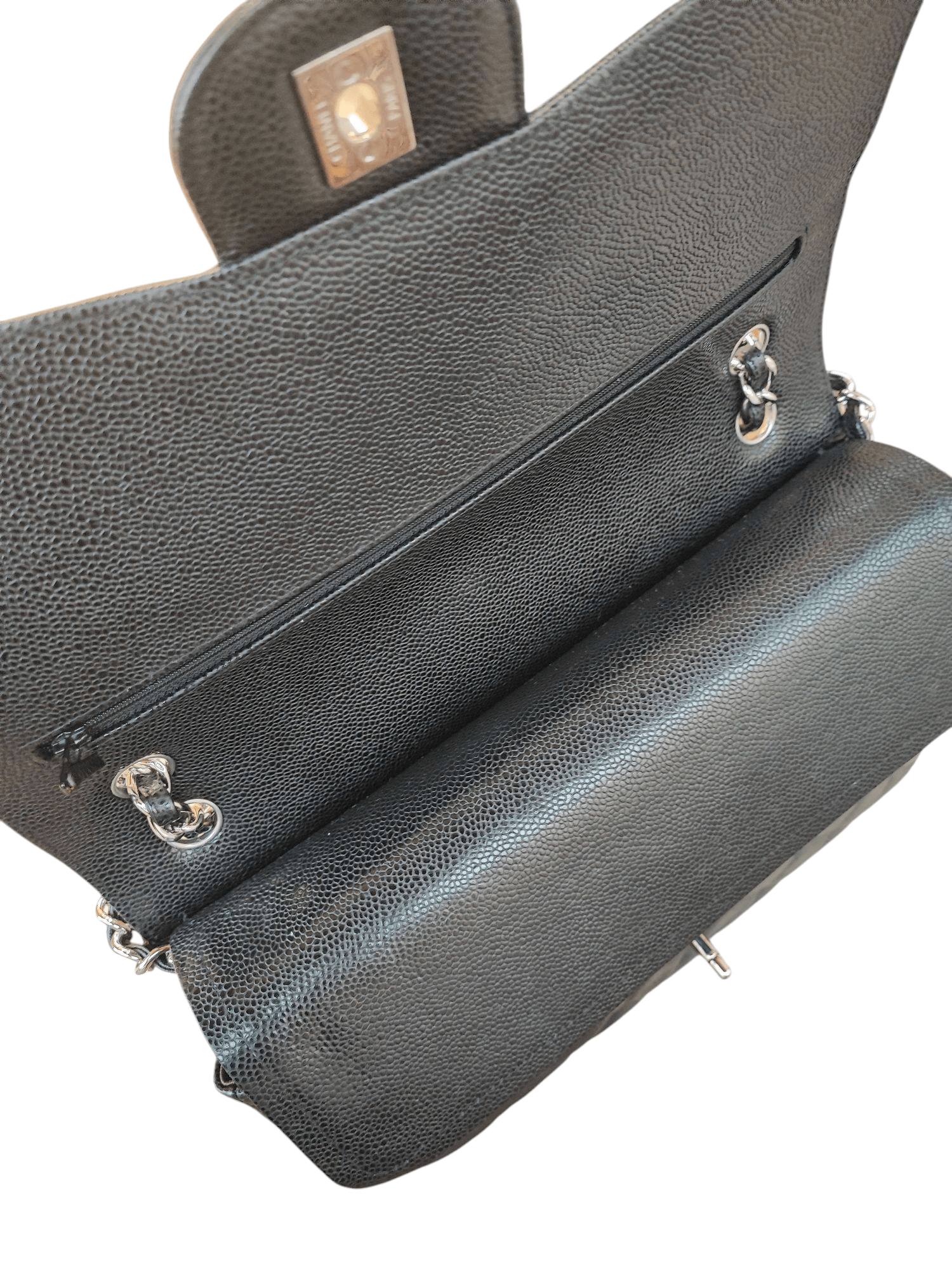 Chanel - Tasche Timeless Jumbo Caviar schwarz