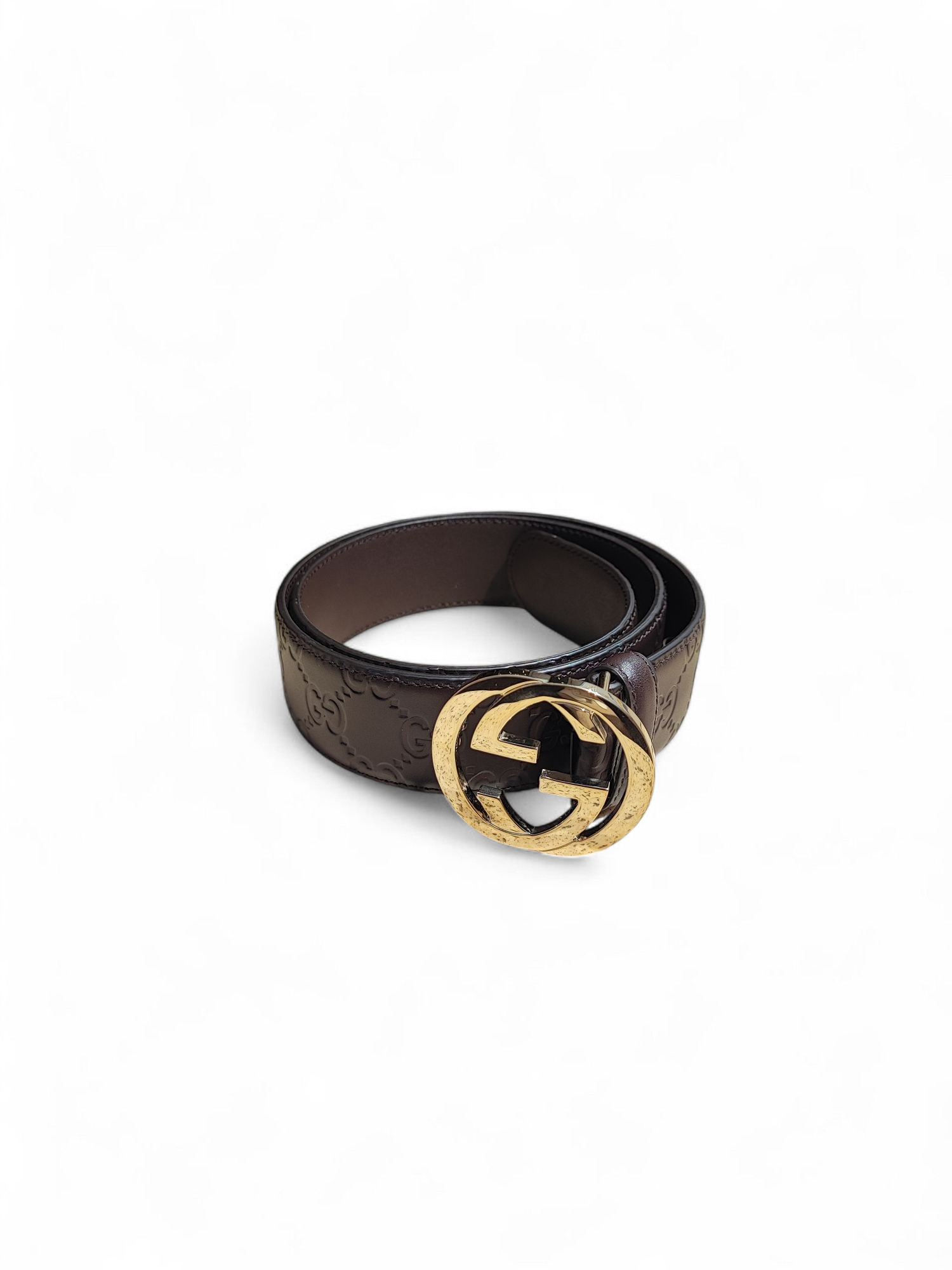 Gucci - Ceinture boucle double GG embossée GG