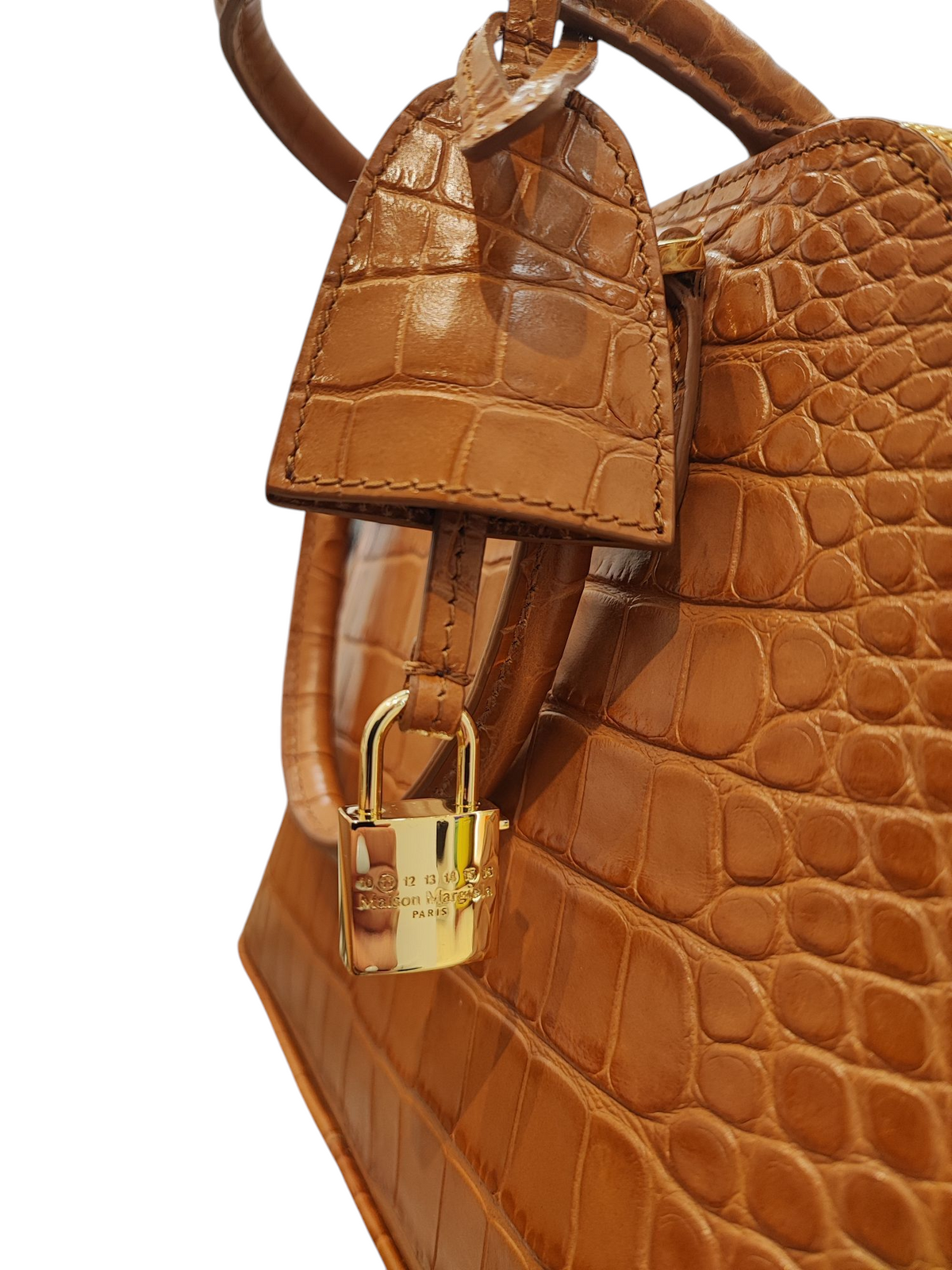 Maison Margiela - Sac 5AC embossé marron
