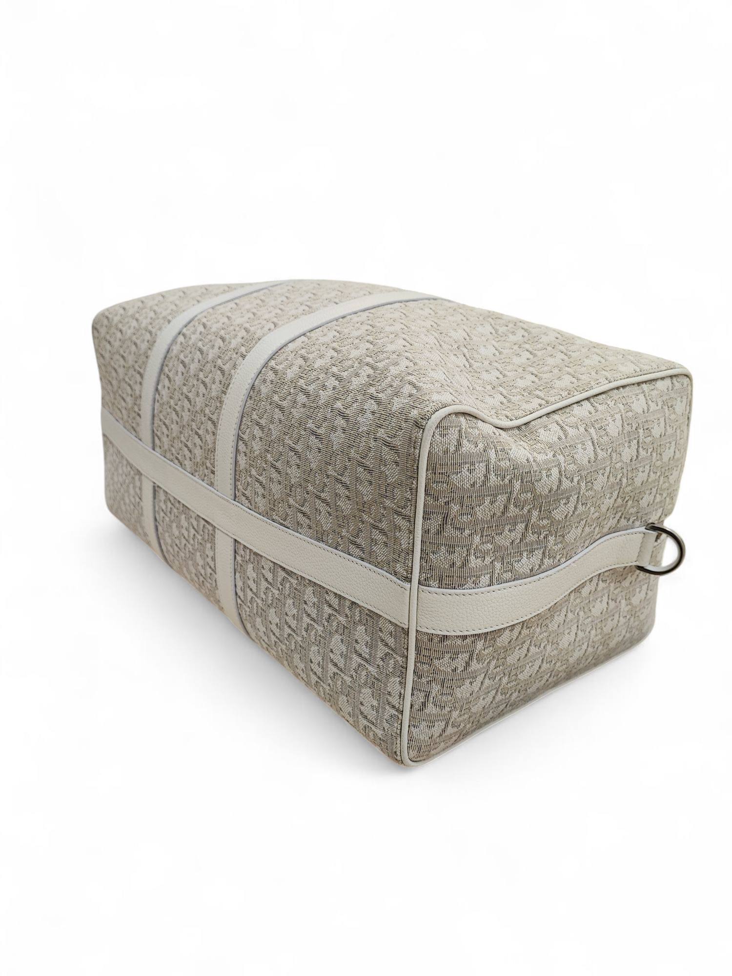 Dior - Sac de voyage toile et cuir blanc