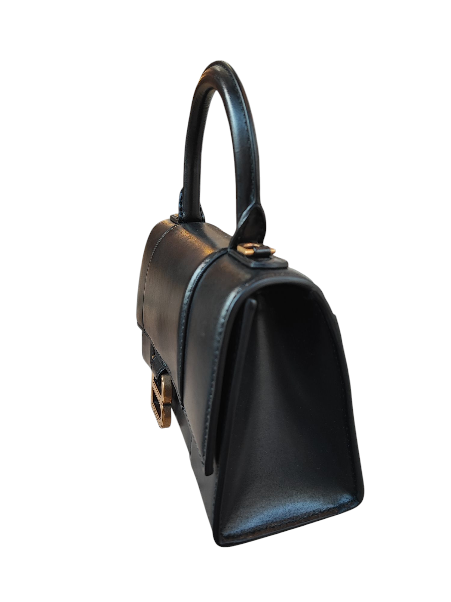 Balenciaga - Borsa Hourglass XS nera