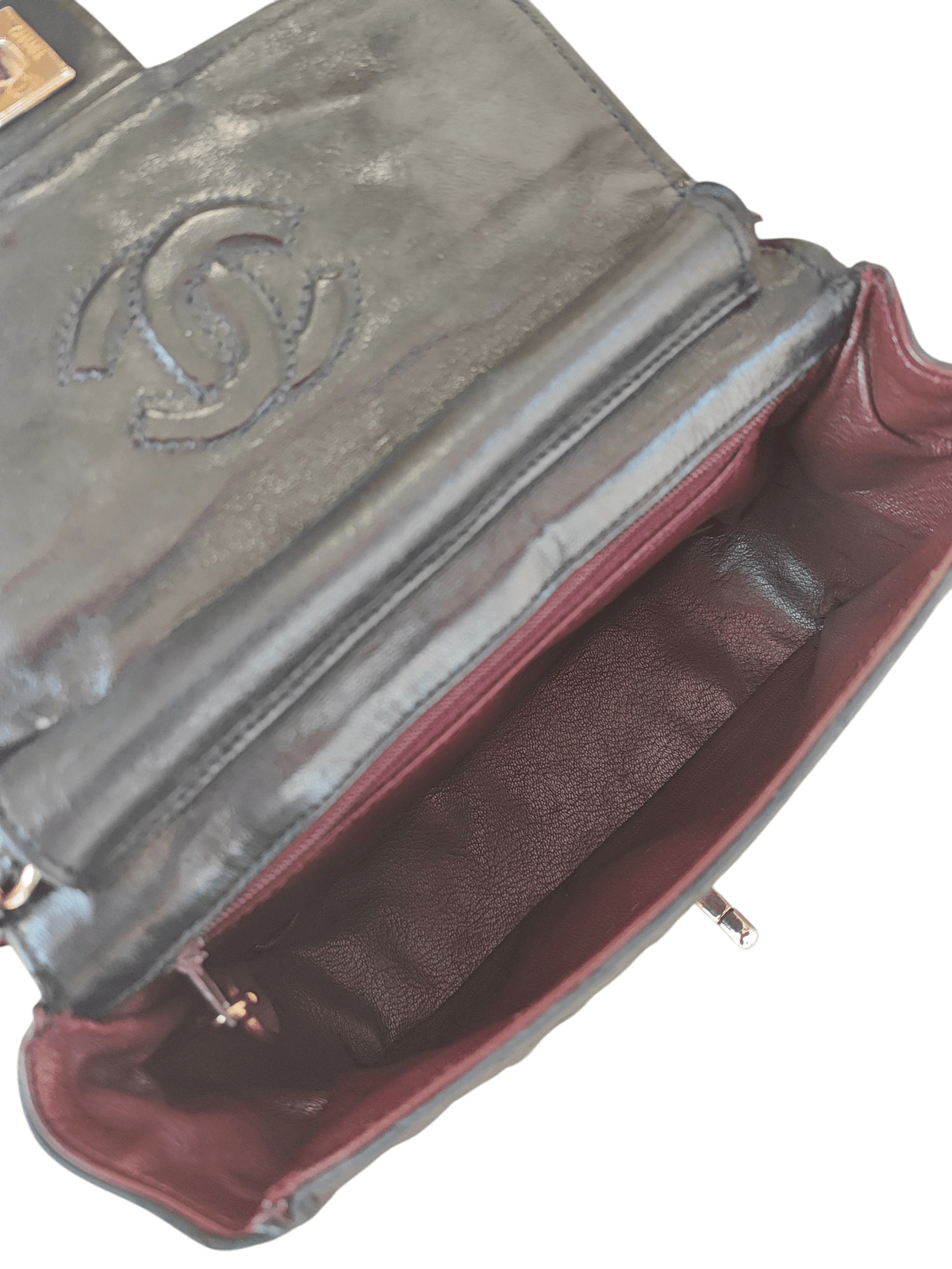 Chanel - Mini Square in raso e pelle