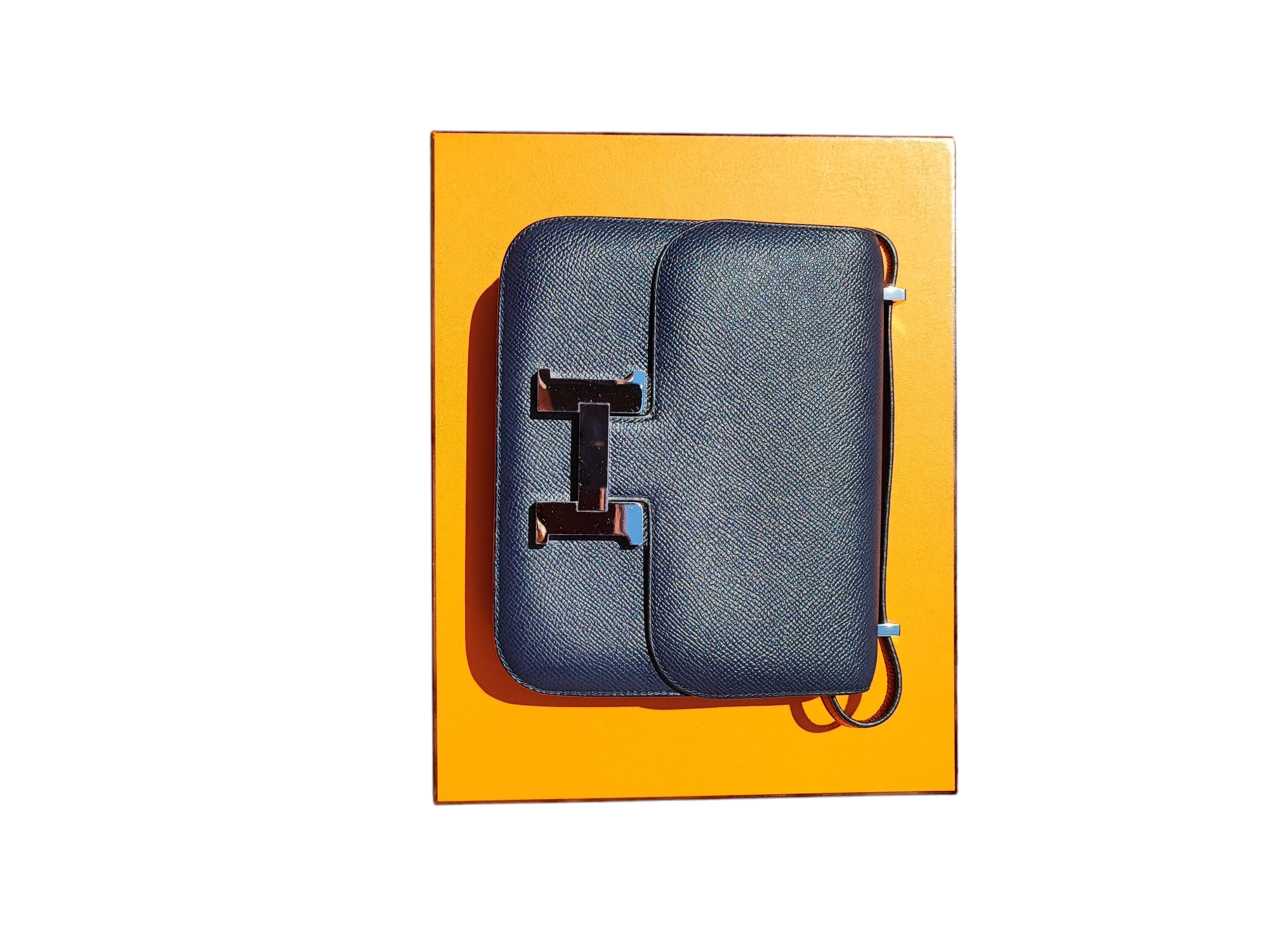 Hermès - Sac Constance 18 bleu commande spéciale