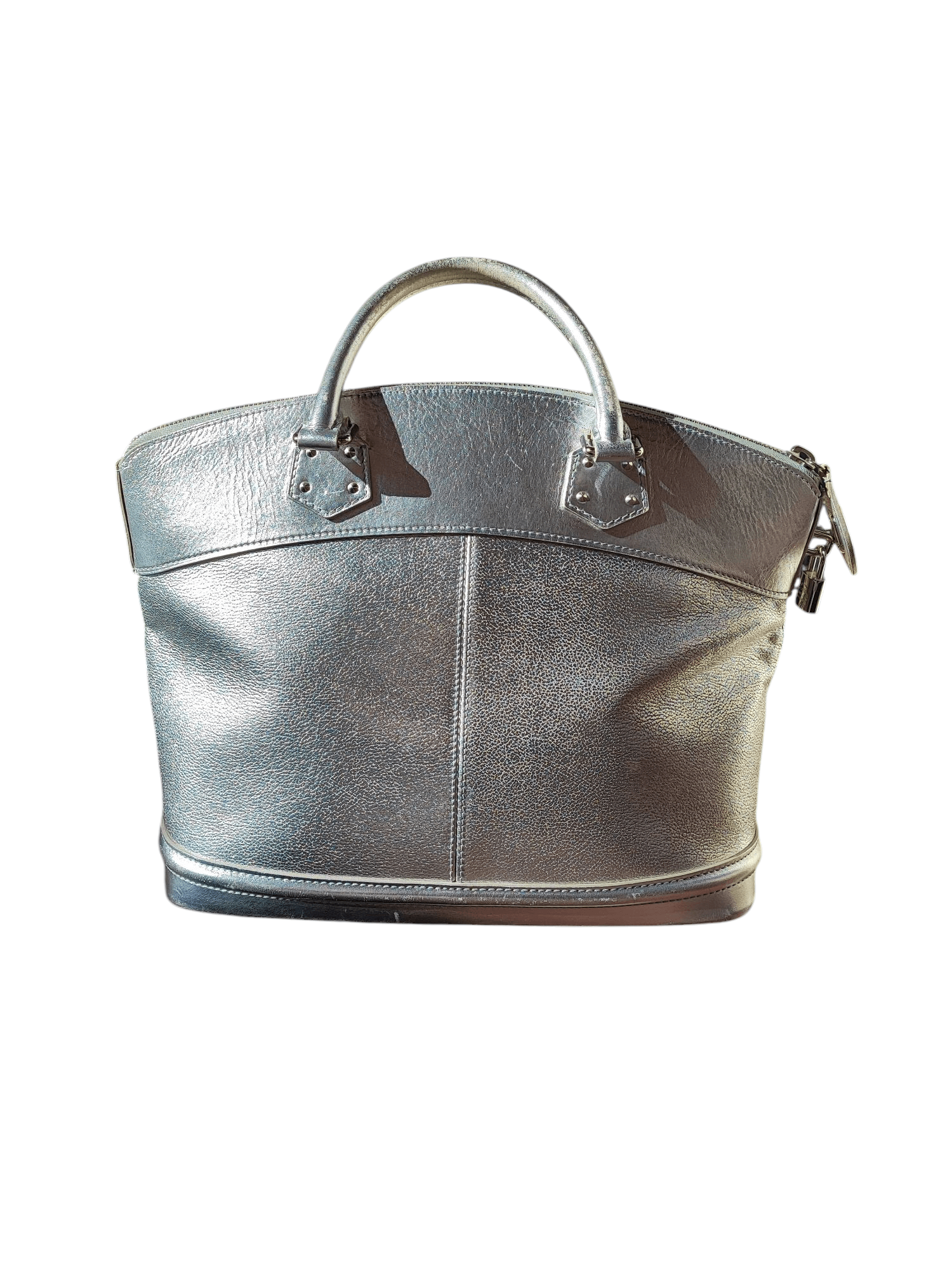 Louis Vuitton - Sac Suhali Lockit argenté