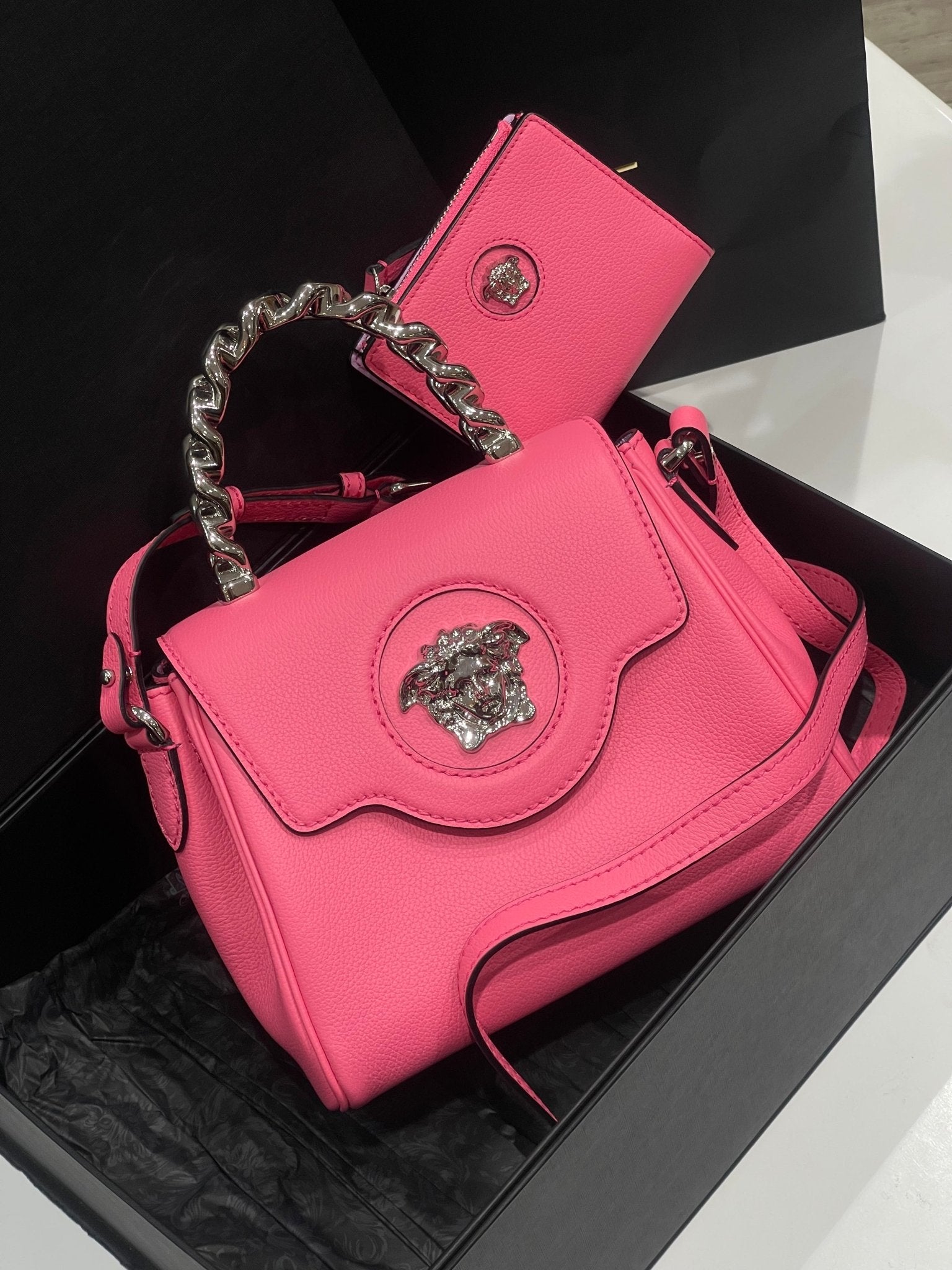 Versace - Sac mini la Médusa Flamant - Les Folies d&