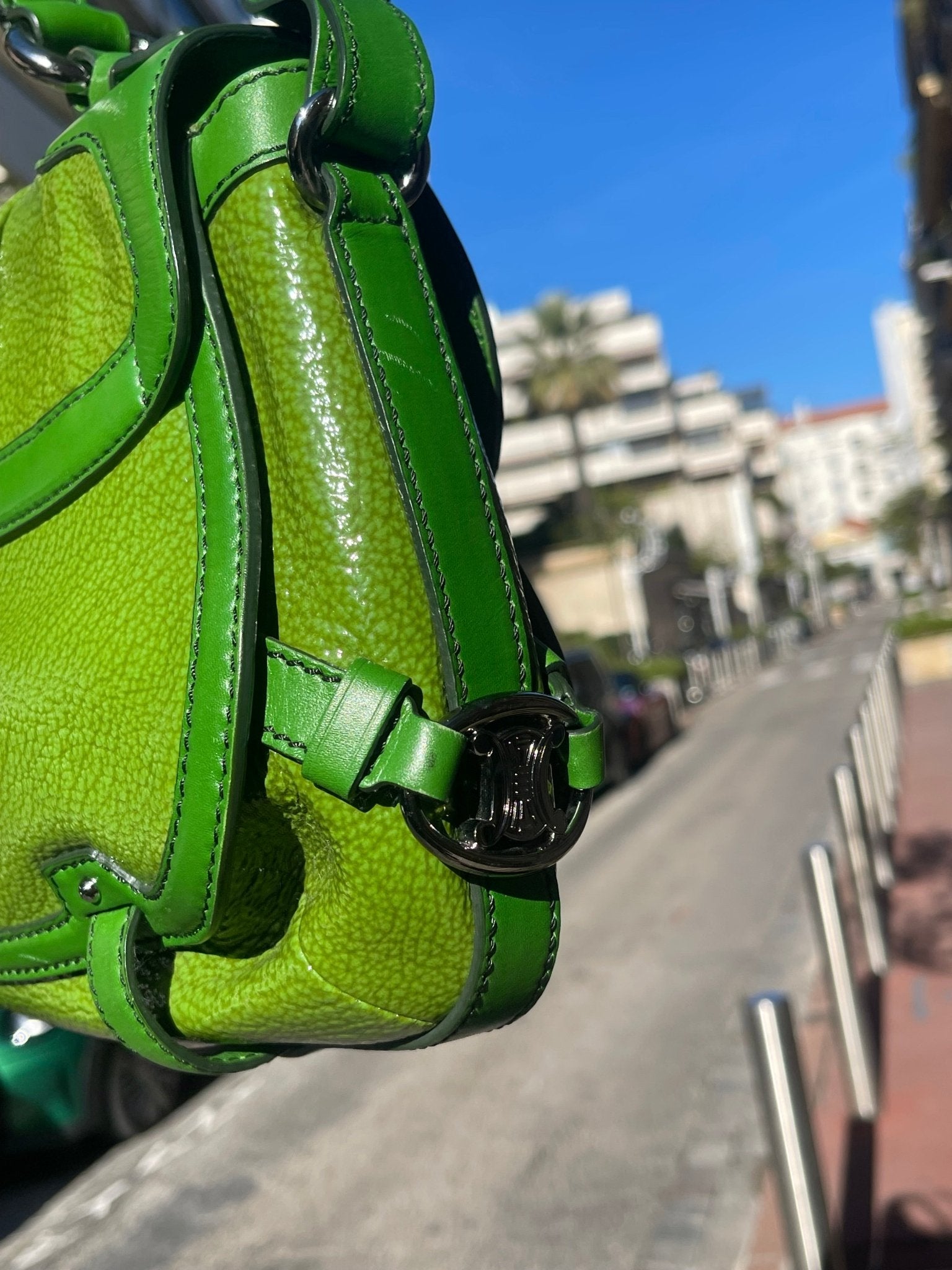 Céline - Sac Triomphe vert - Les Folies d&