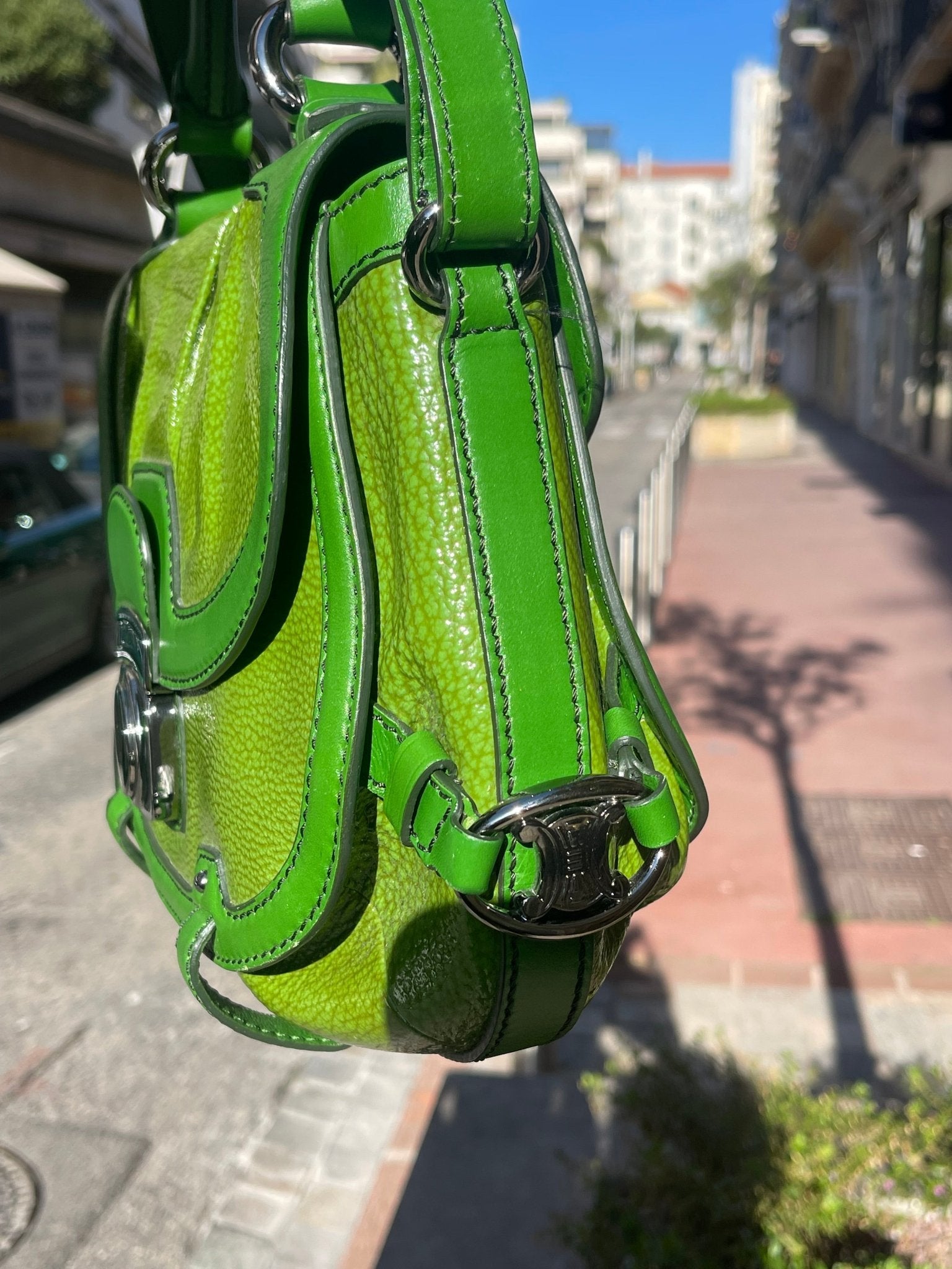 Céline - Sac Triomphe vert - Les Folies d&