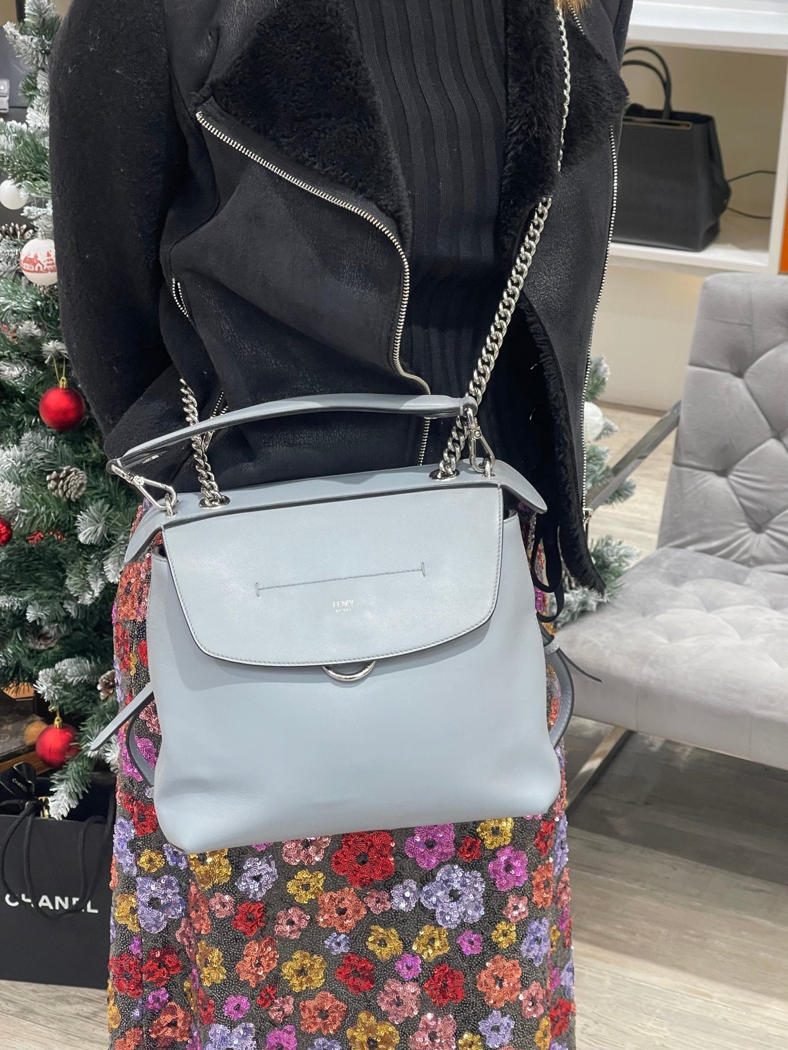 Fendi - Sac à dos Back to School gris - Les Folies d&