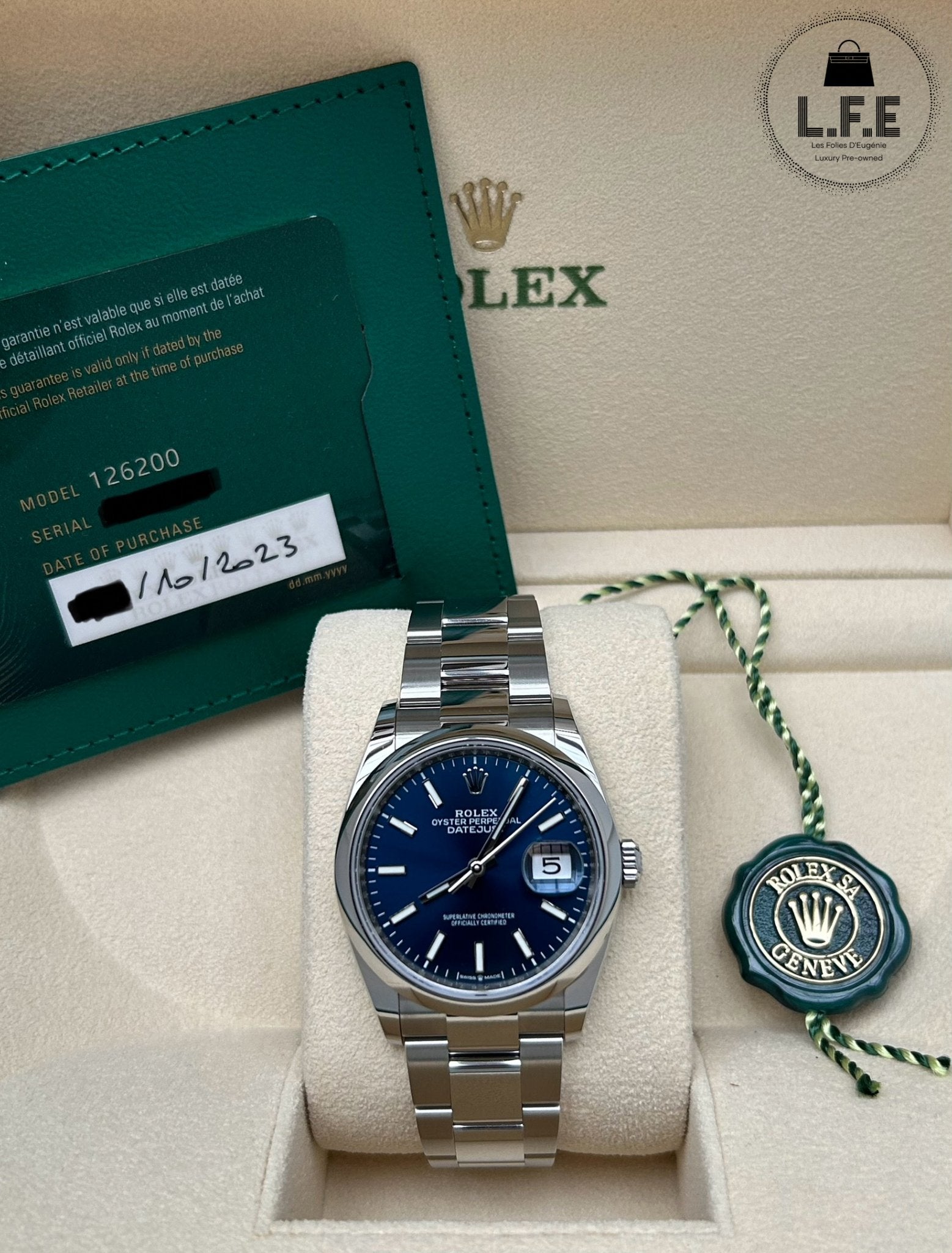 Rolex - DateJust 36mm - Les Folies d&