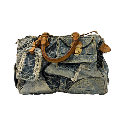 Louis Vuitton - Sac Speedy dénim patchwork