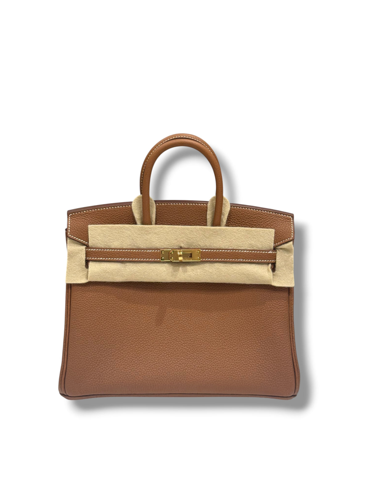 Hermès – Birkin 25 aus Togo-Leder, Gold, GHW