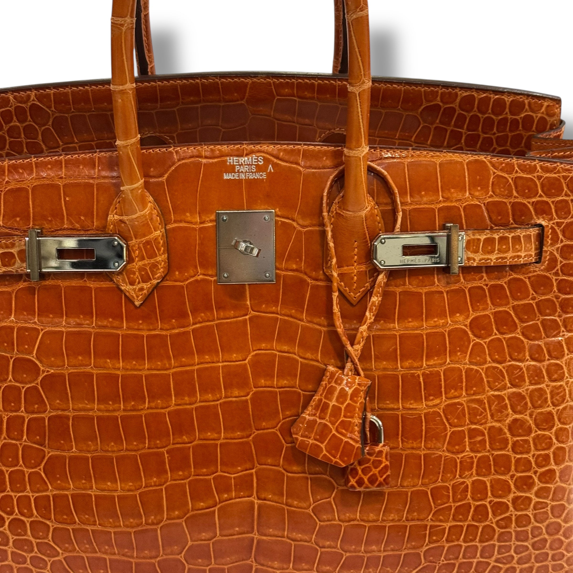 Hermès - Sac Birkin 35 Crocodile Porosus