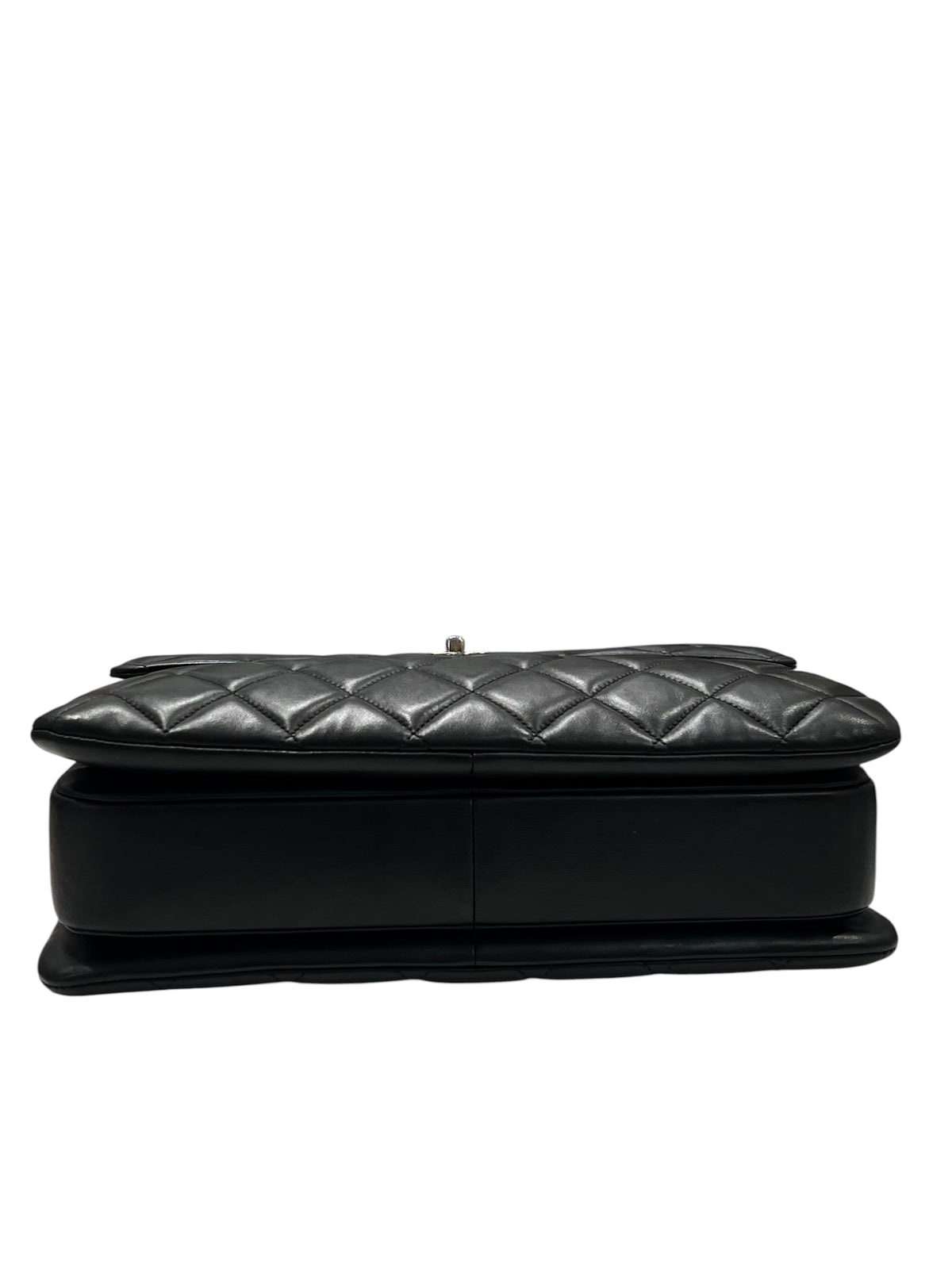 Chanel – Maxi-Trendy-Tasche aus schwarzem Lammleder