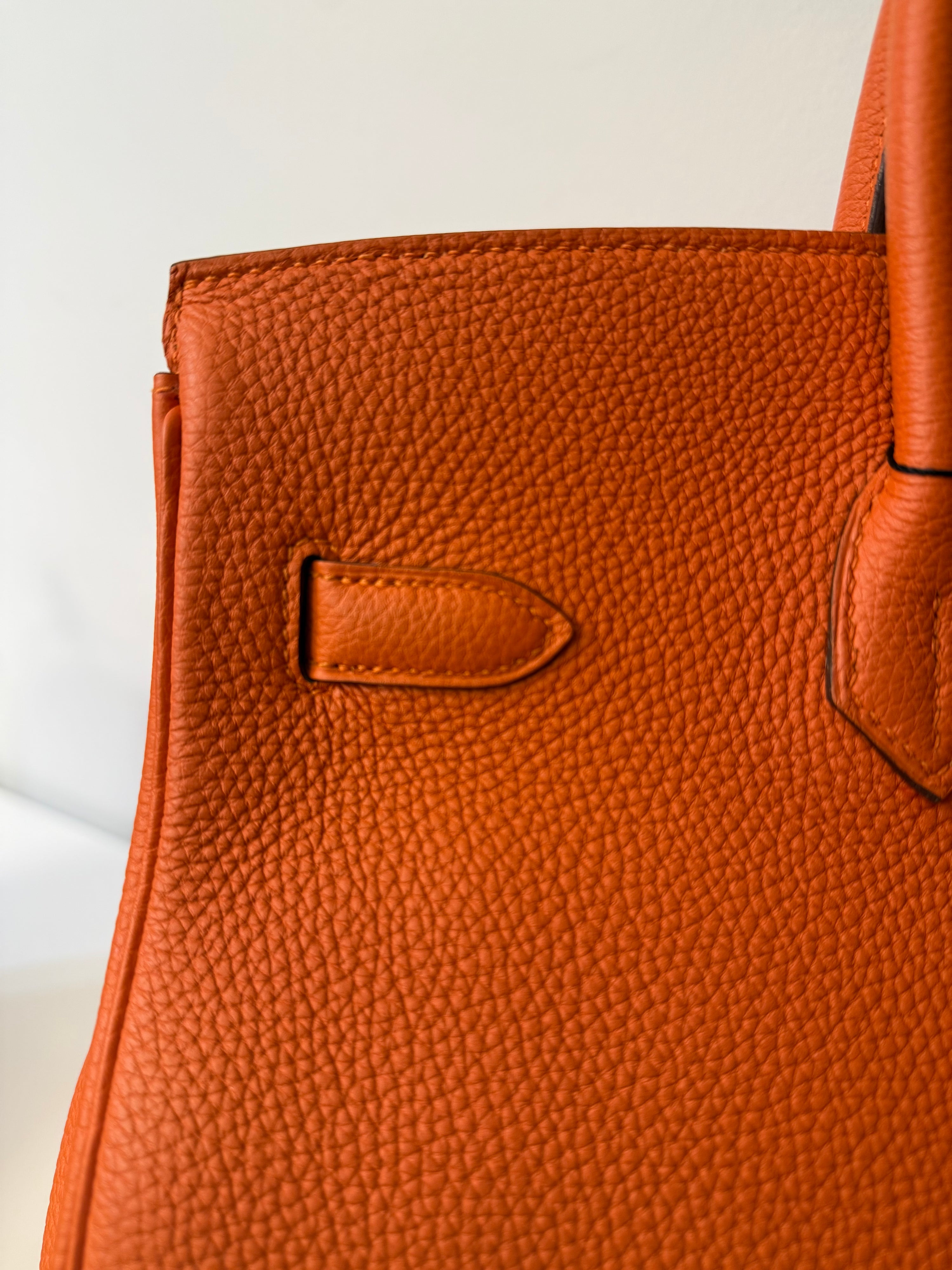 Hermès - Borsa Birkin 35 arancione