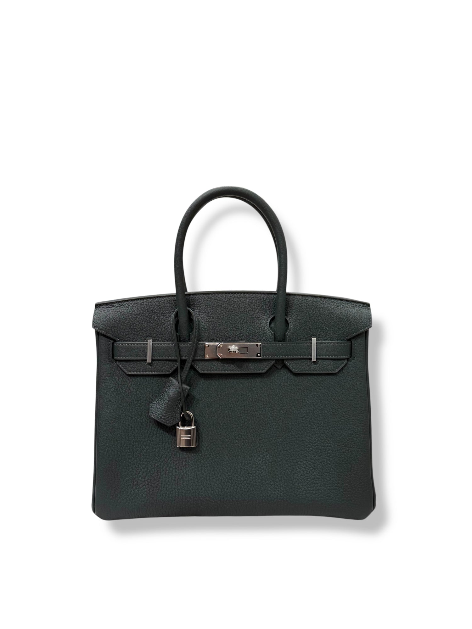 Hermès - Sac Birkin 30 Togo vert mangrove