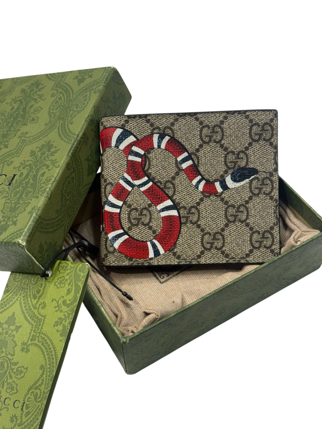 Gucci - Portefeuille GG à Rabat Serpent GG | Les Folies d’Eugénie
