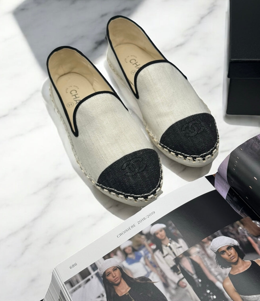Chanel - Zweifarbige Espadrilles Gr. 39